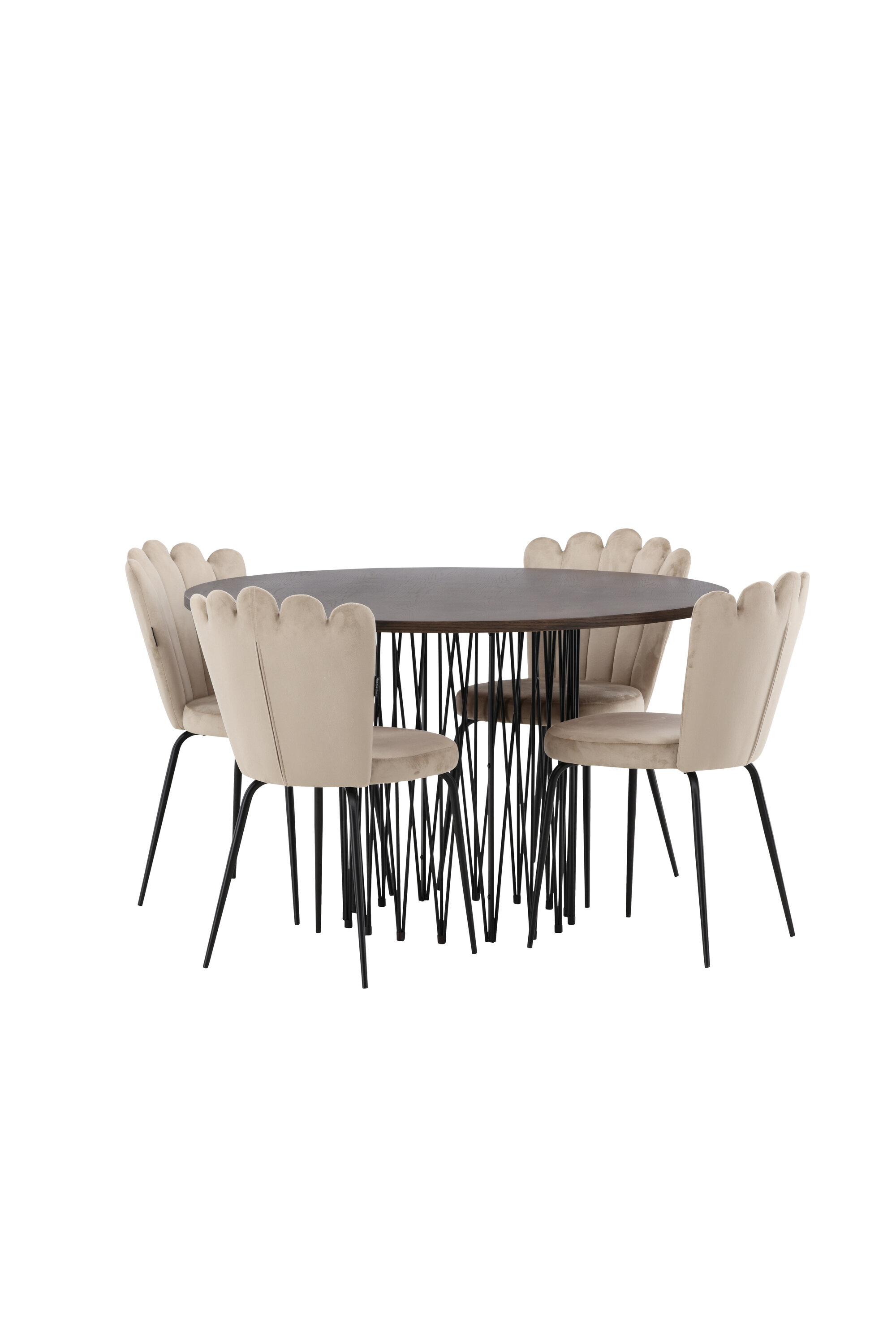 deLOHN Stone round, Limhamn Kör alakú étkezőgarnitúra