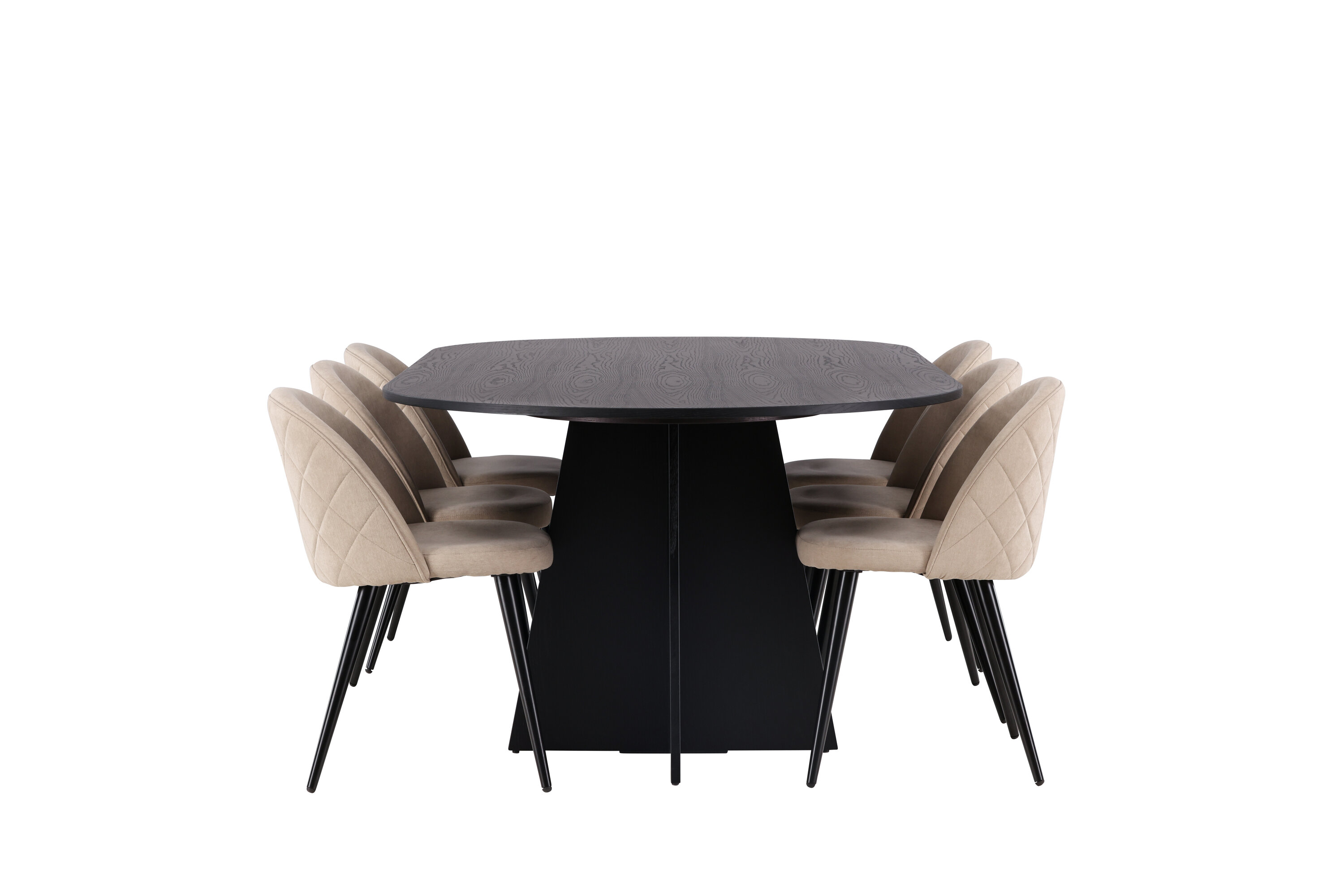 deLOHN Bootcut Oval, Velvet Téglalap alakú étkezőgarnitúra