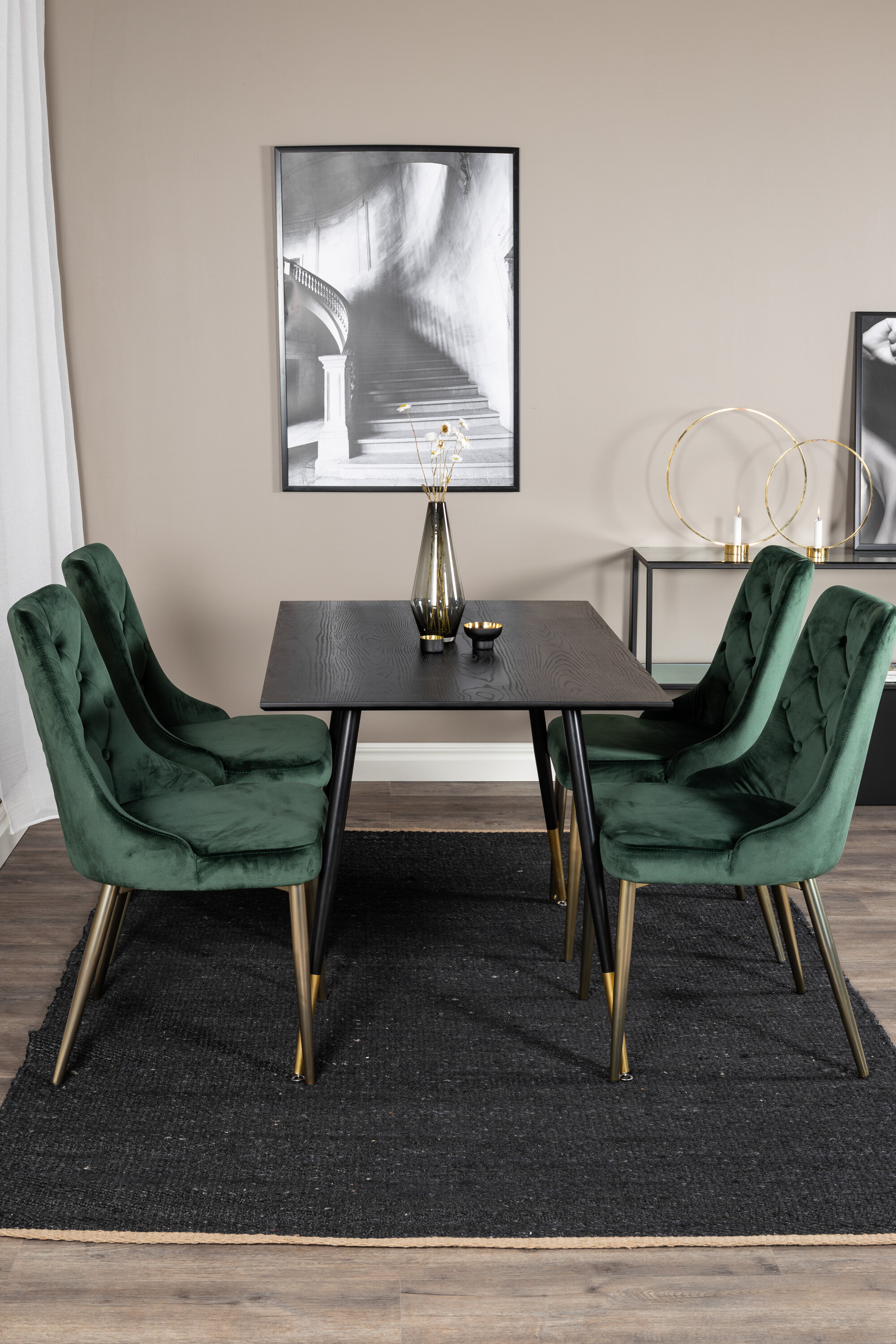 deLOHN Dipp, Velvet Deluxe Kör alakú étkezőgarnitúra deLOHN Dipp, Velvet Deluxe Kör alakú étkezőgarnitúra