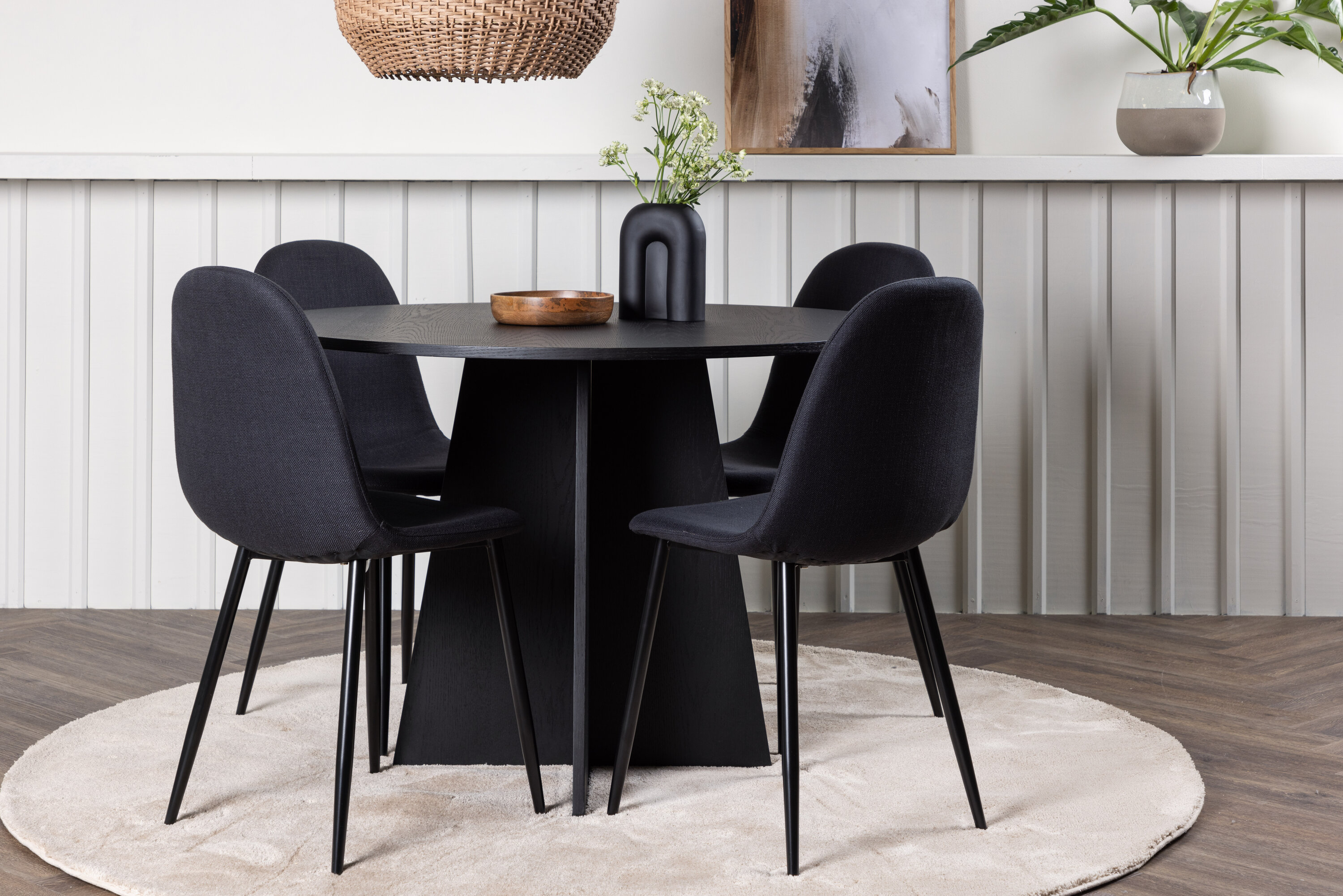 deLOHN Bootcut Round, Polar Kör alakú étkezőgarnitúra