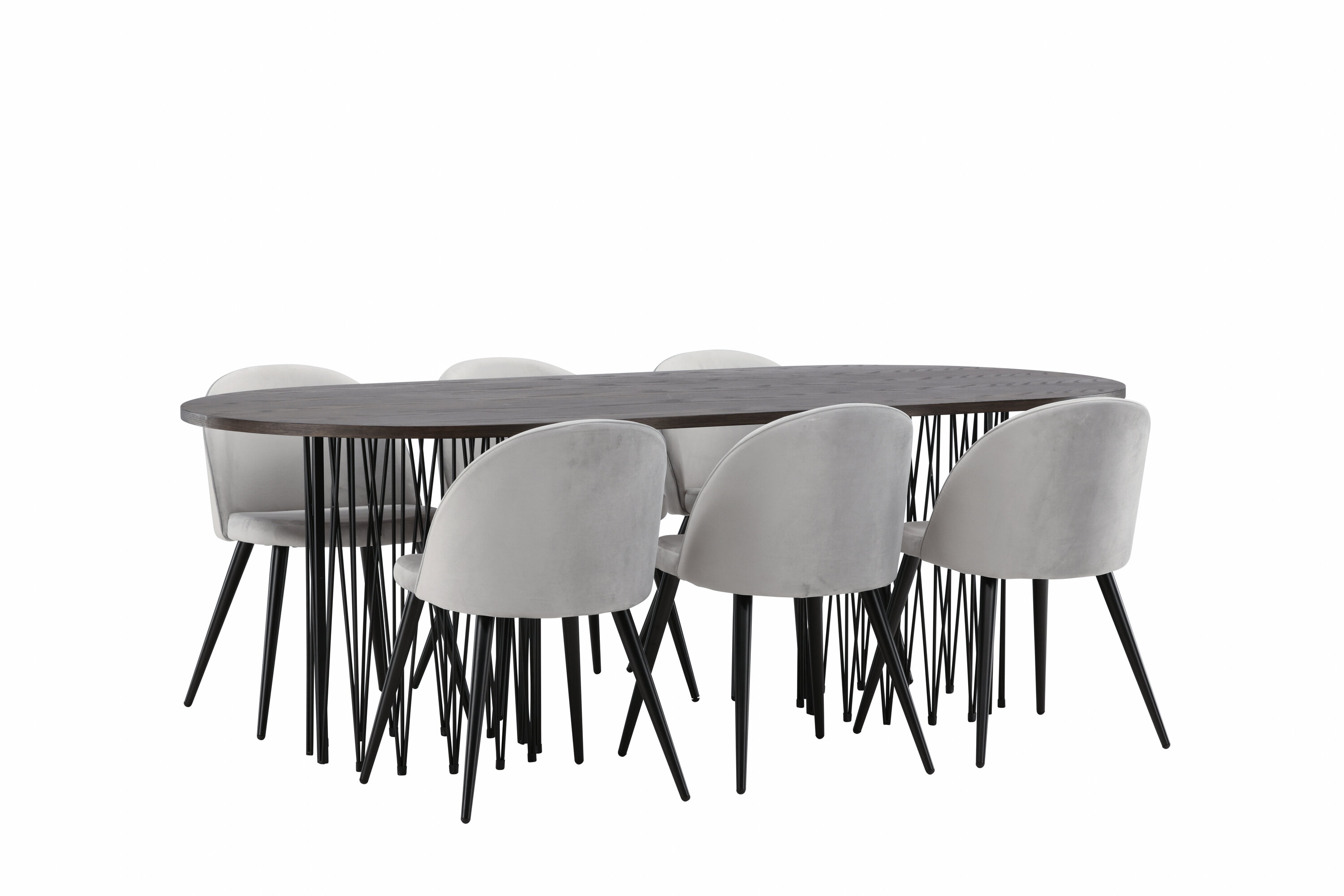 deLOHN Stone oval, Velvet Téglalap alakú étkezőgarnitúra