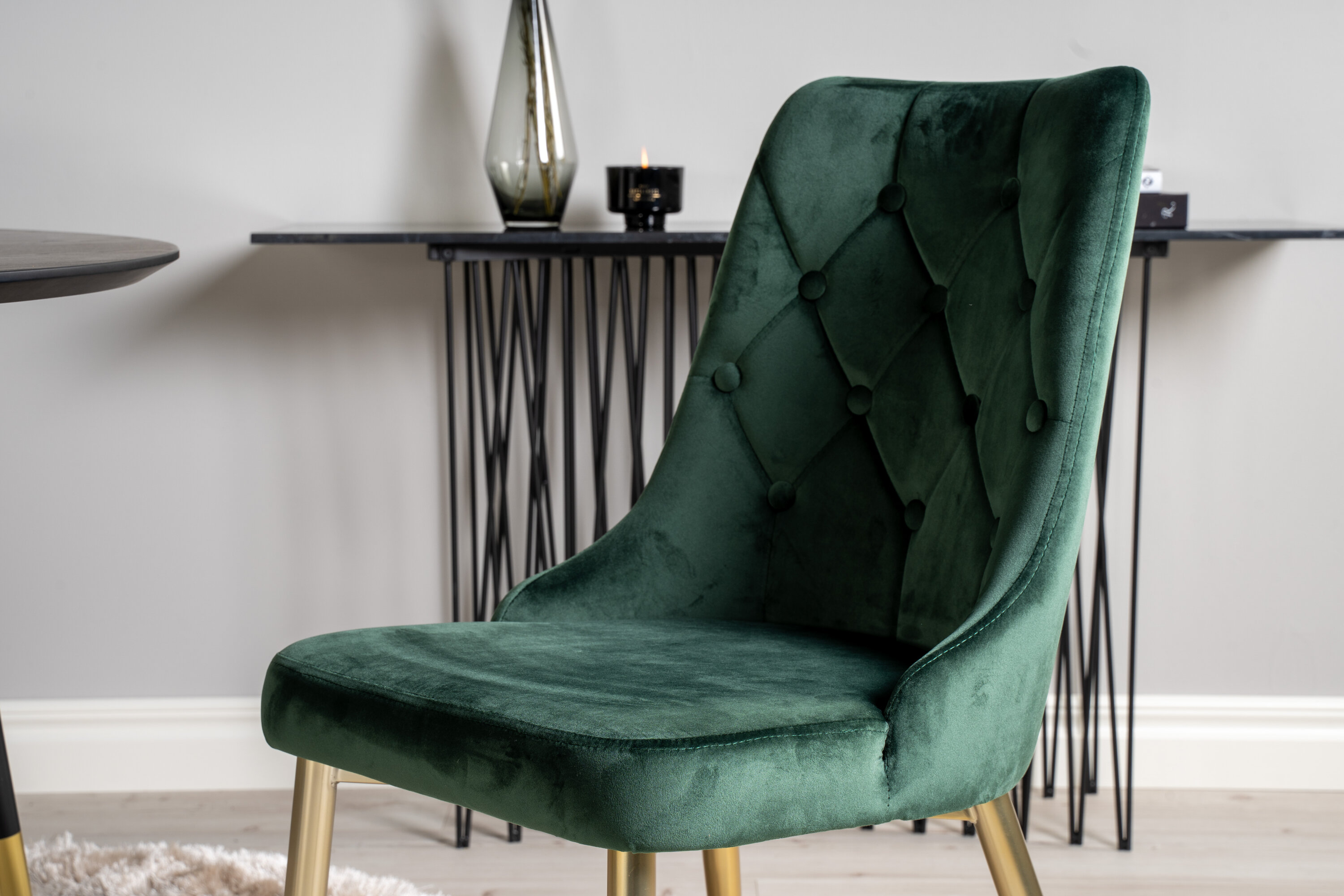 deLOHN Dipp, Velvet Deluxe Kör alakú étkezőgarnitúra deLOHN Dipp, Velvet Deluxe Kör alakú étkezőgarnitúra