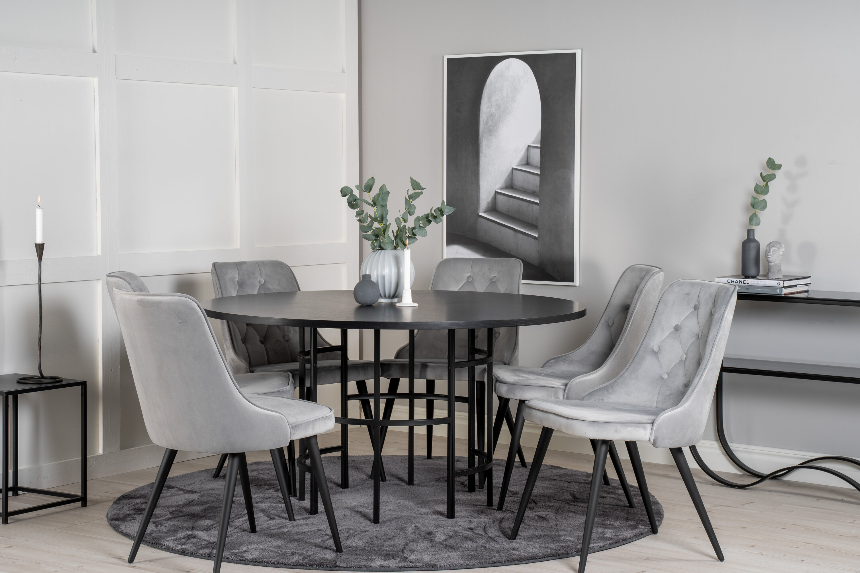 deLOHN Copenhagen, Velvet Deluxe Kör alakú étkezőgarnitúra deLOHN Copenhagen, Velvet Deluxe Kör alakú étkezőgarnitúra