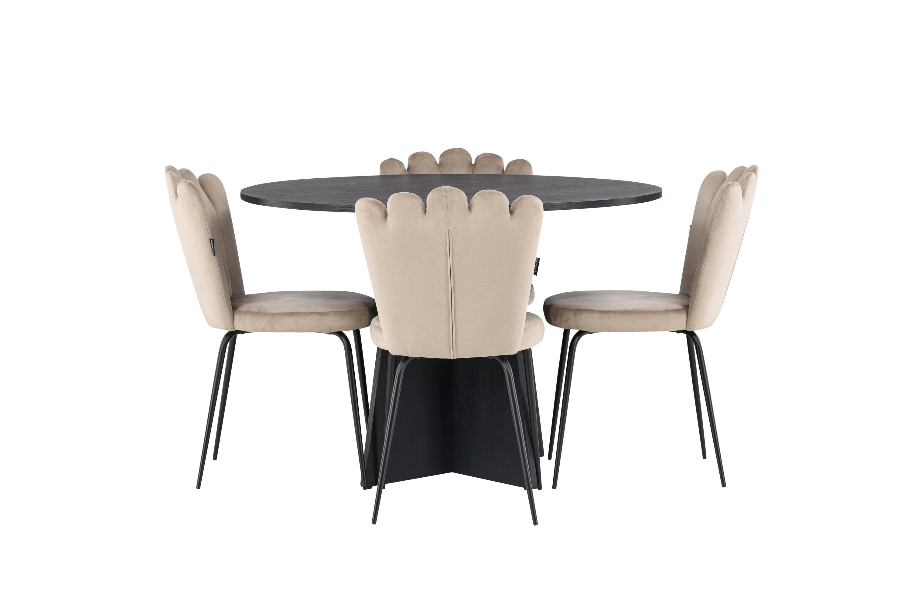 deLOHN Bootcut Round, Limhamn Kör alakú étkezőgarnitúra