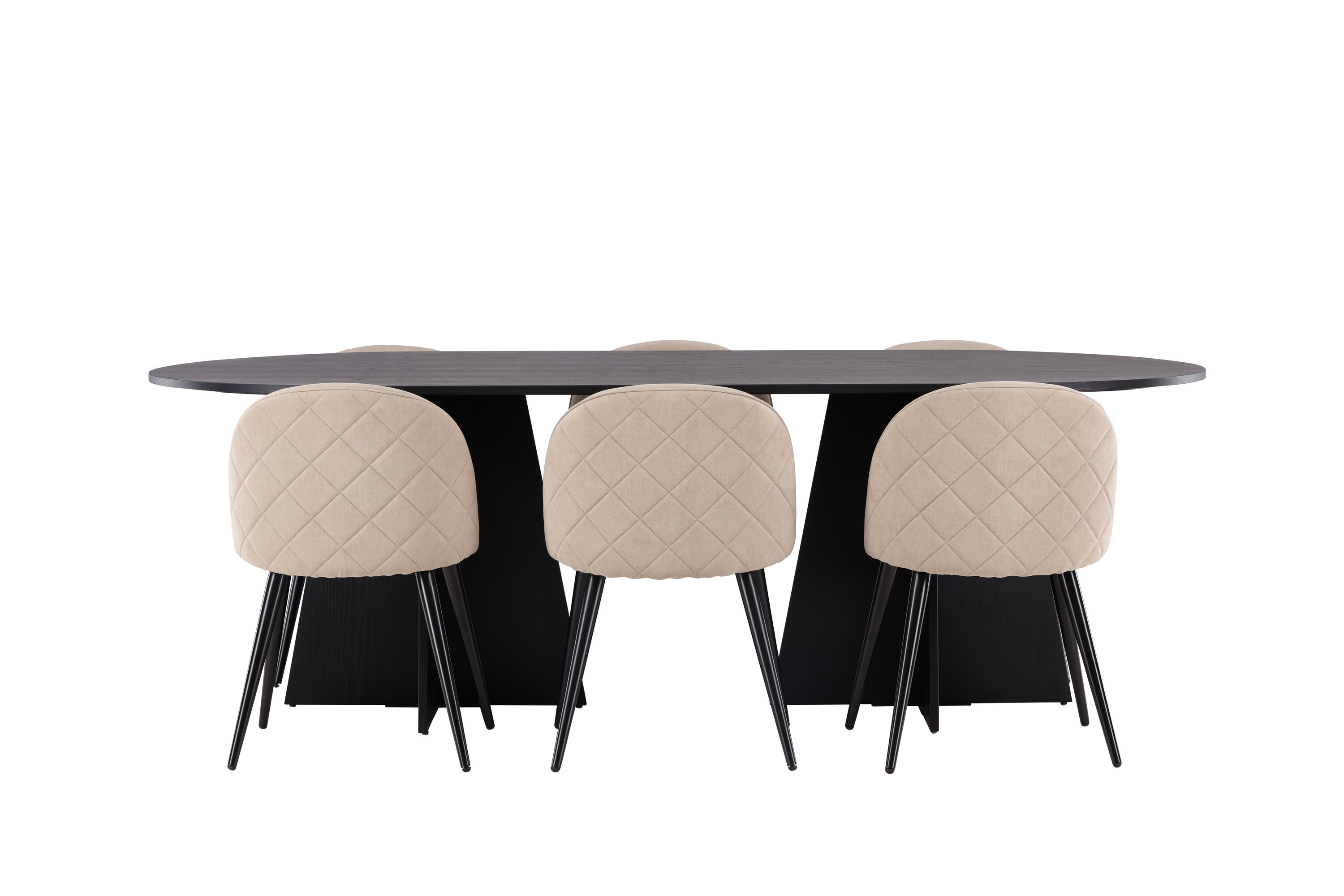 deLOHN Bootcut Oval, Velvet Téglalap alakú étkezőgarnitúra