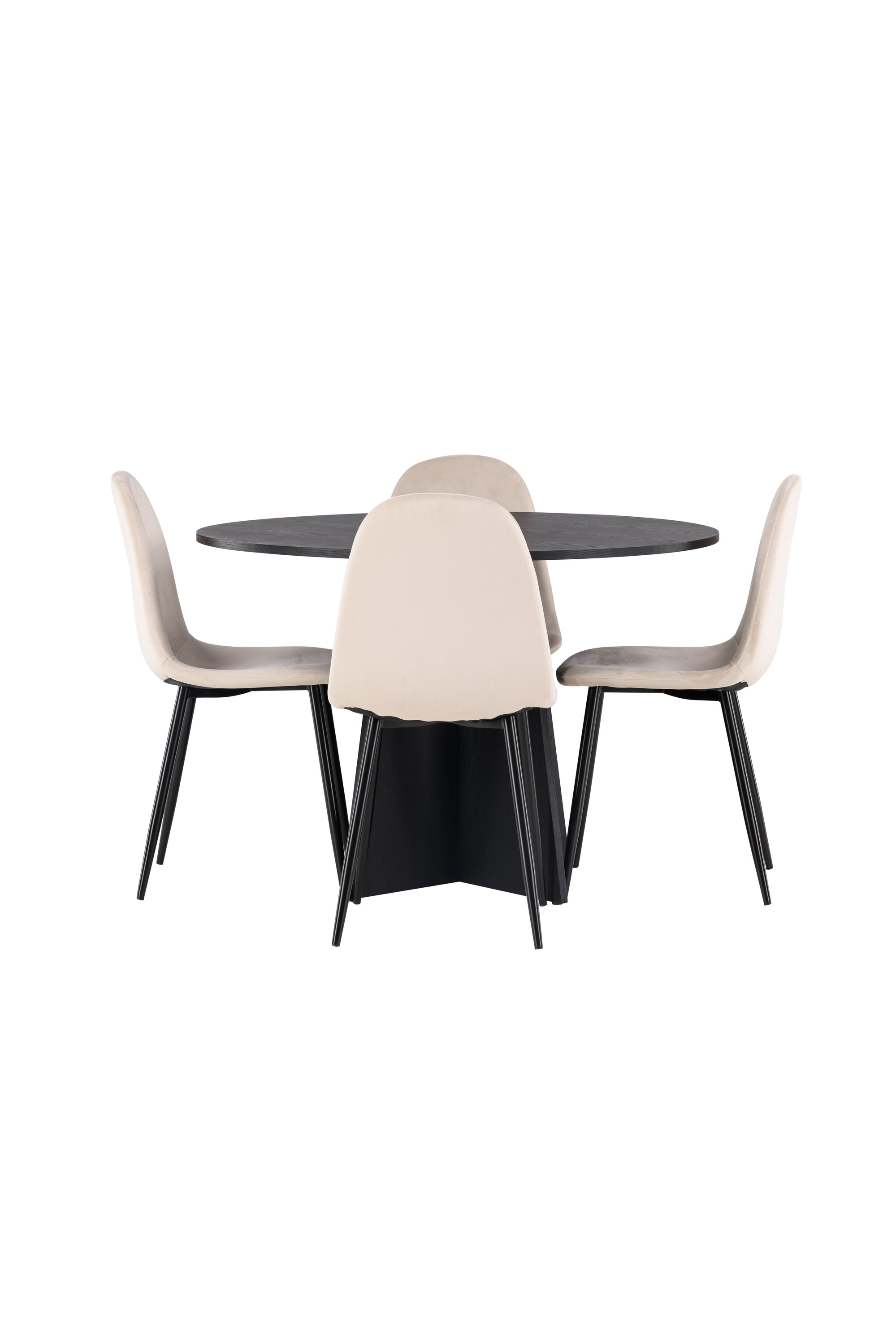 deLOHN Bootcut Round, Polar Kör alakú étkezőgarnitúra