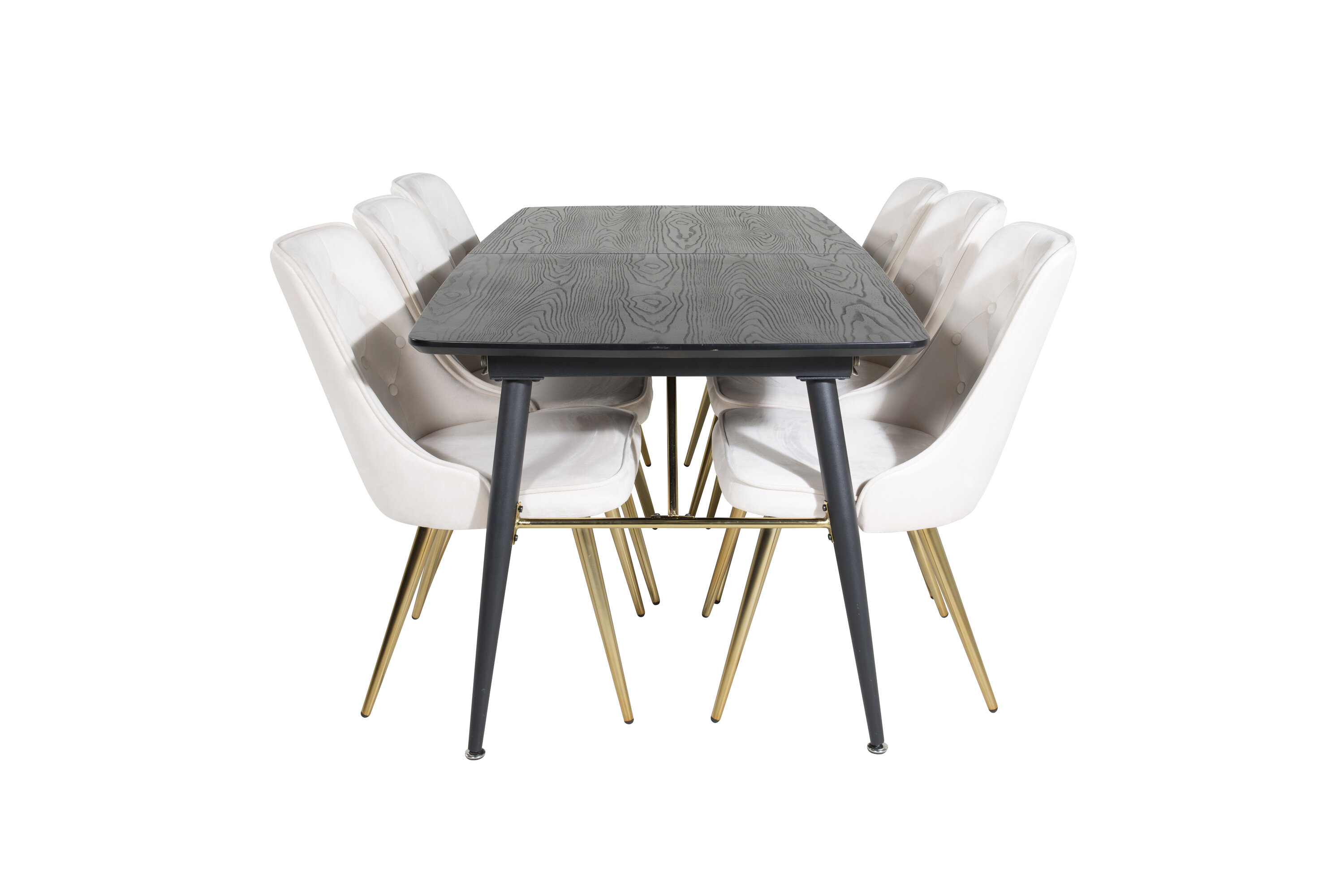 deLOHN Gold, Velvet Deluxe Téglalap alakú étkezőgarnitúra deLOHN Gold, Velvet Deluxe Téglalap alakú étkezőgarnitúra