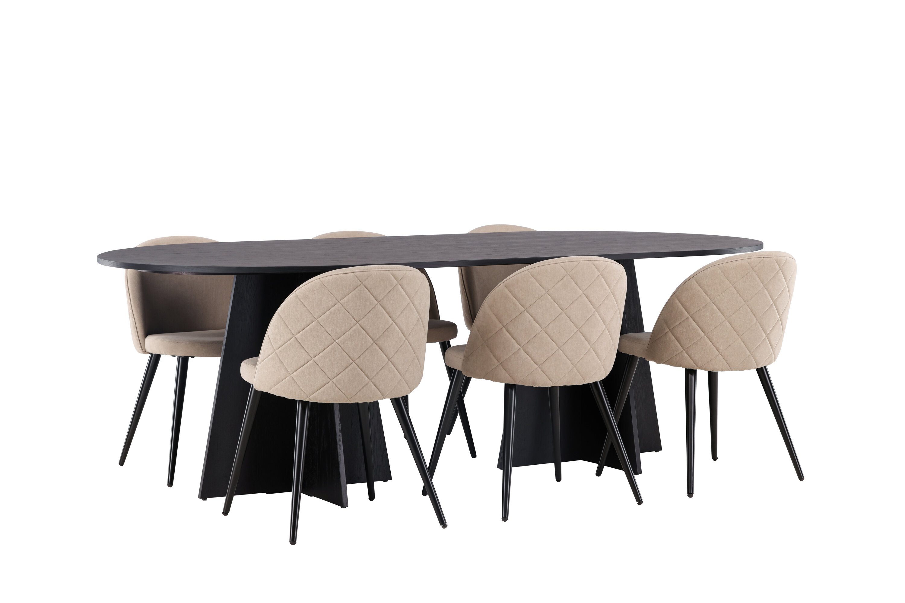 deLOHN Bootcut Oval, Velvet Téglalap alakú étkezőgarnitúra