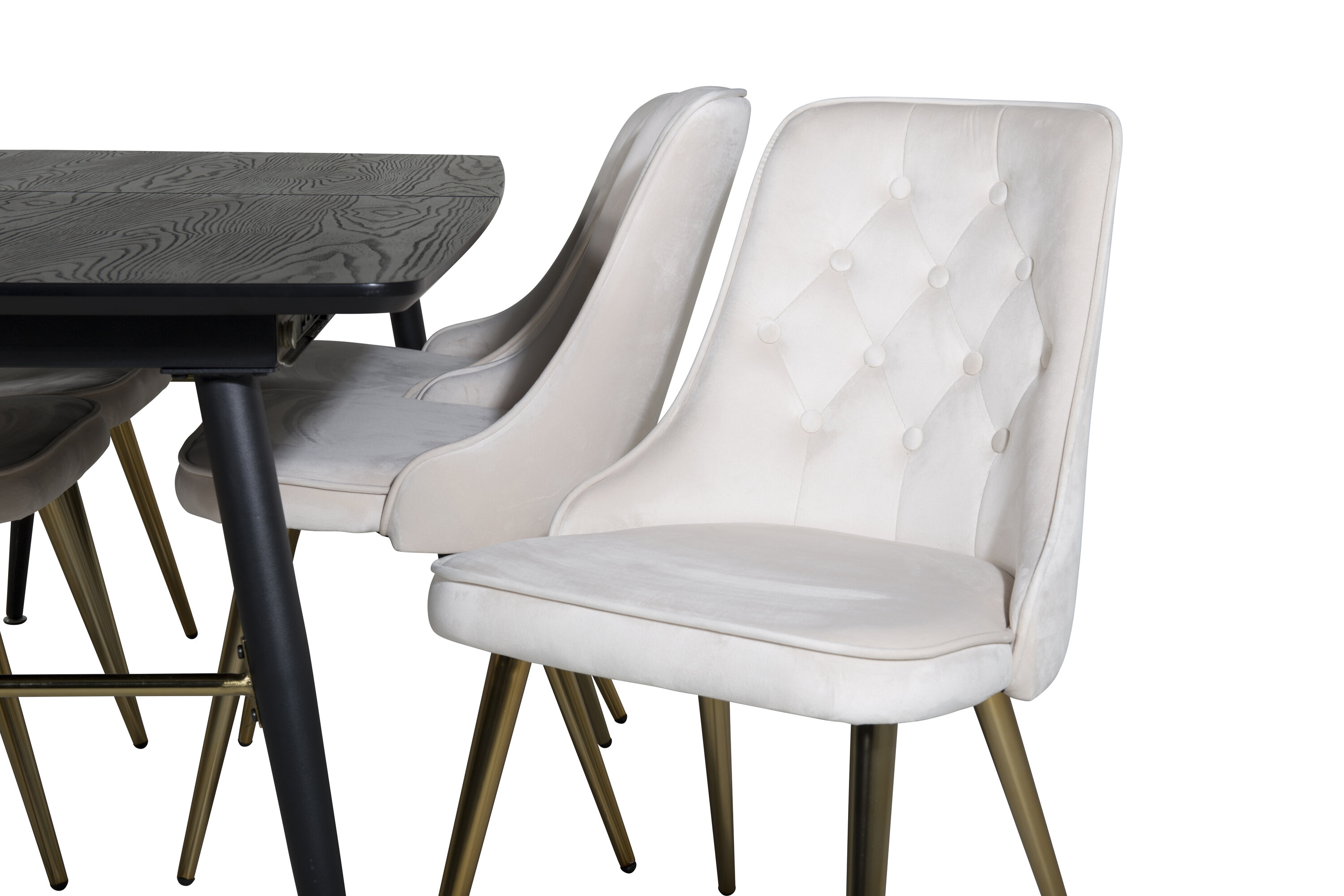deLOHN Gold, Velvet Deluxe Téglalap alakú étkezőgarnitúra deLOHN Gold, Velvet Deluxe Téglalap alakú étkezőgarnitúra