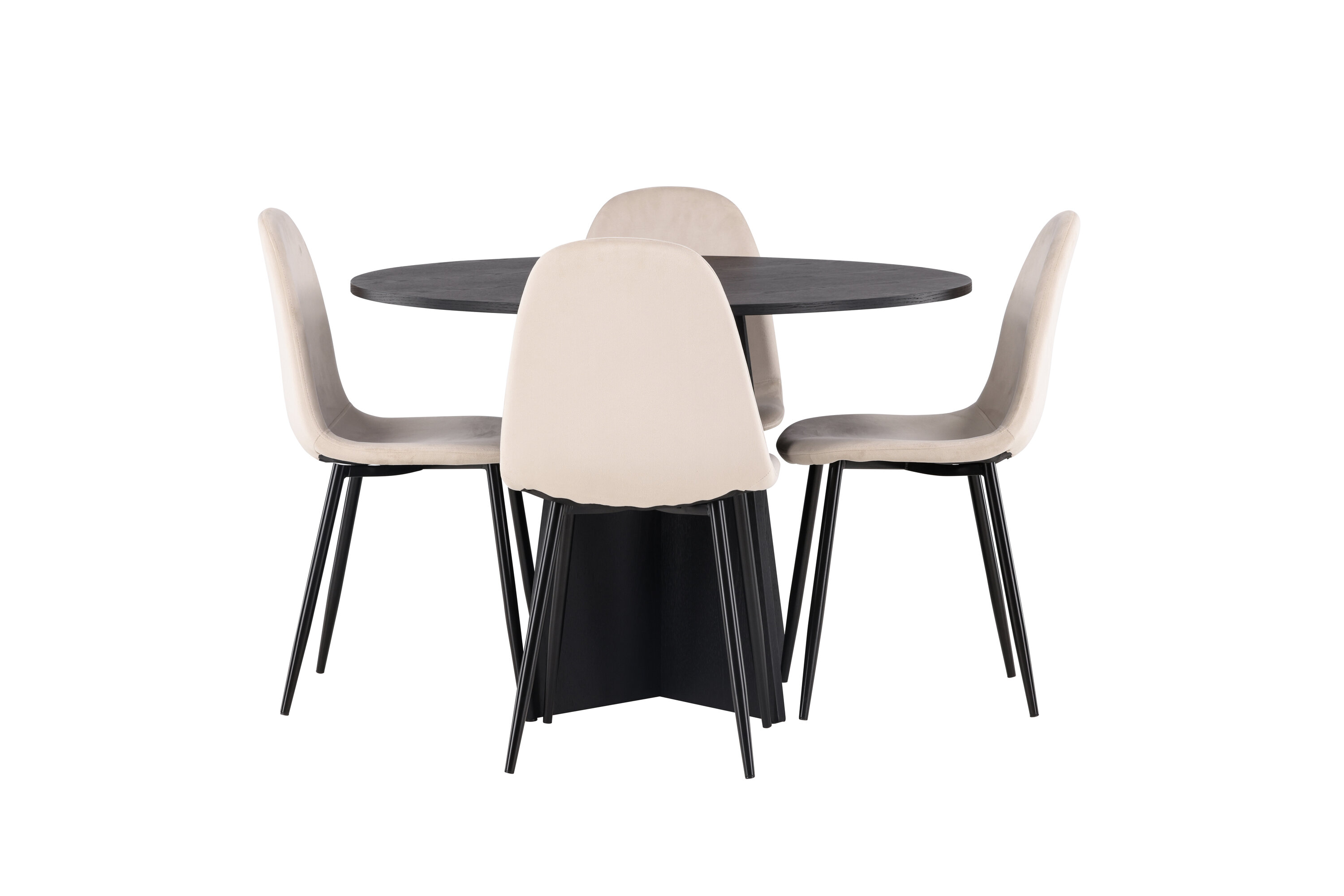 deLOHN Bootcut Round, Polar Kör alakú étkezőgarnitúra