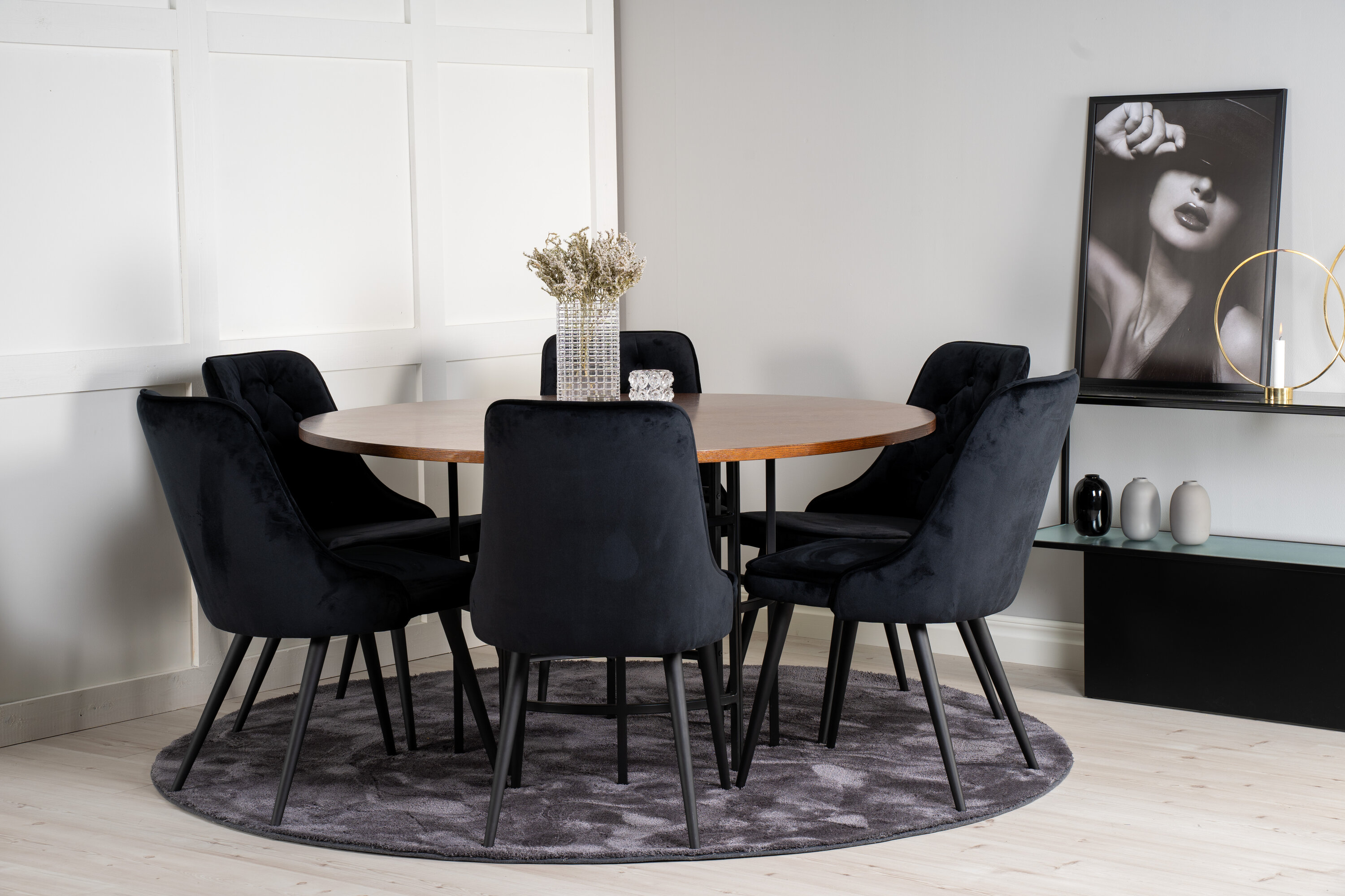 deLOHN Copenhagen, Velvet Deluxe Kör alakú étkezőgarnitúra deLOHN Copenhagen, Velvet Deluxe Kör alakú étkezőgarnitúra
