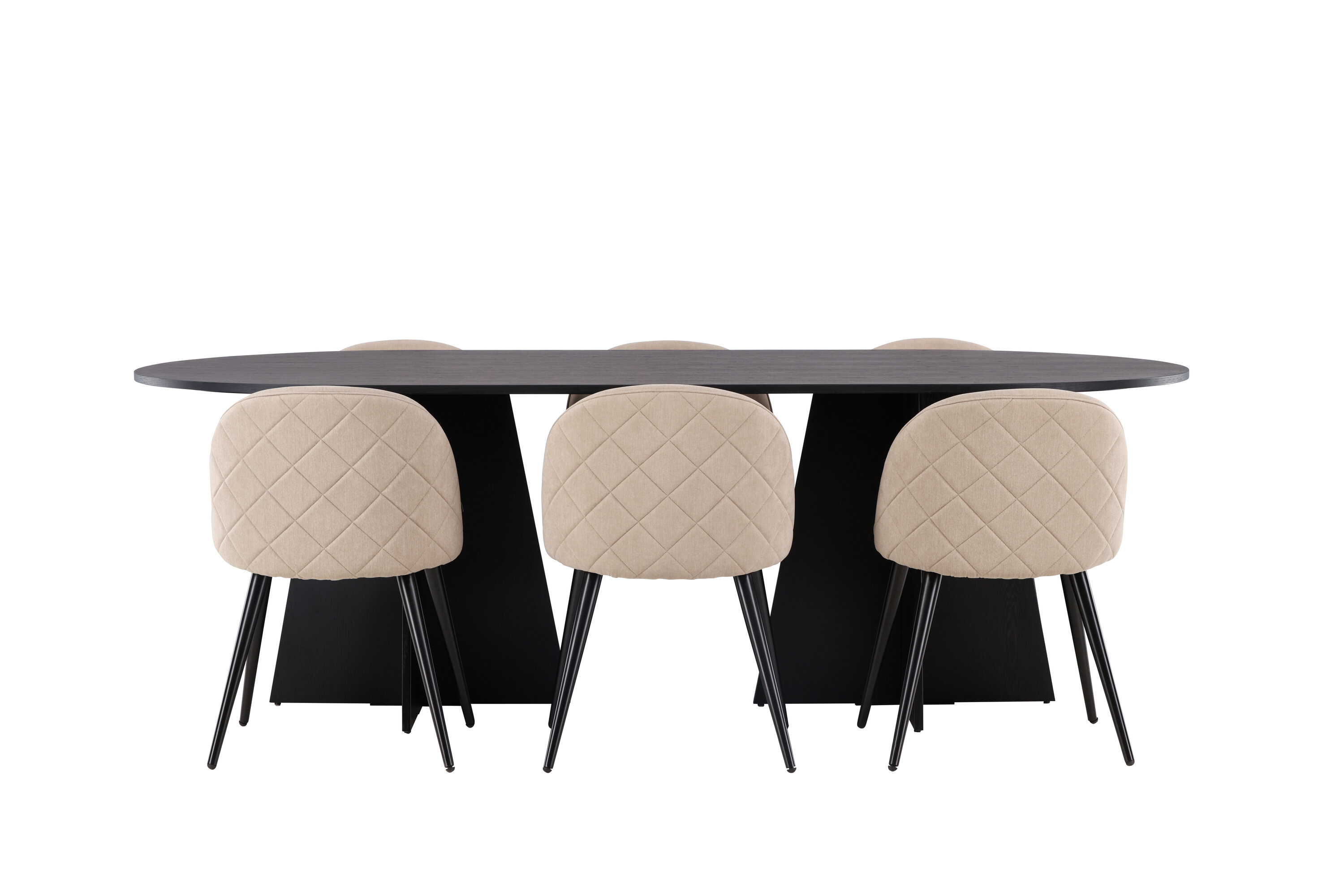 deLOHN Bootcut Oval, Velvet Téglalap alakú étkezőgarnitúra