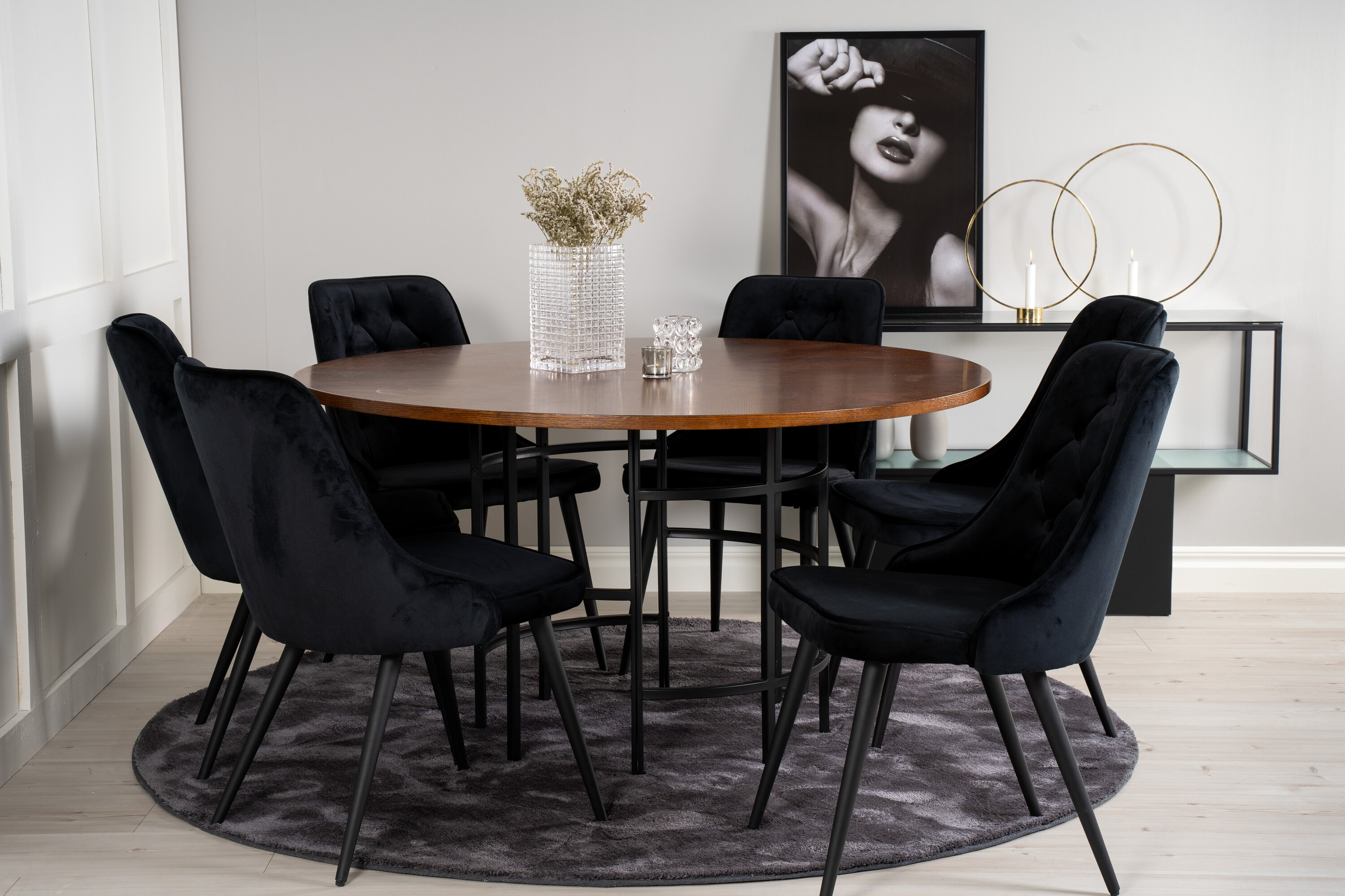 deLOHN Copenhagen, Velvet Deluxe Kör alakú étkezőgarnitúra deLOHN Copenhagen, Velvet Deluxe Kör alakú étkezőgarnitúra