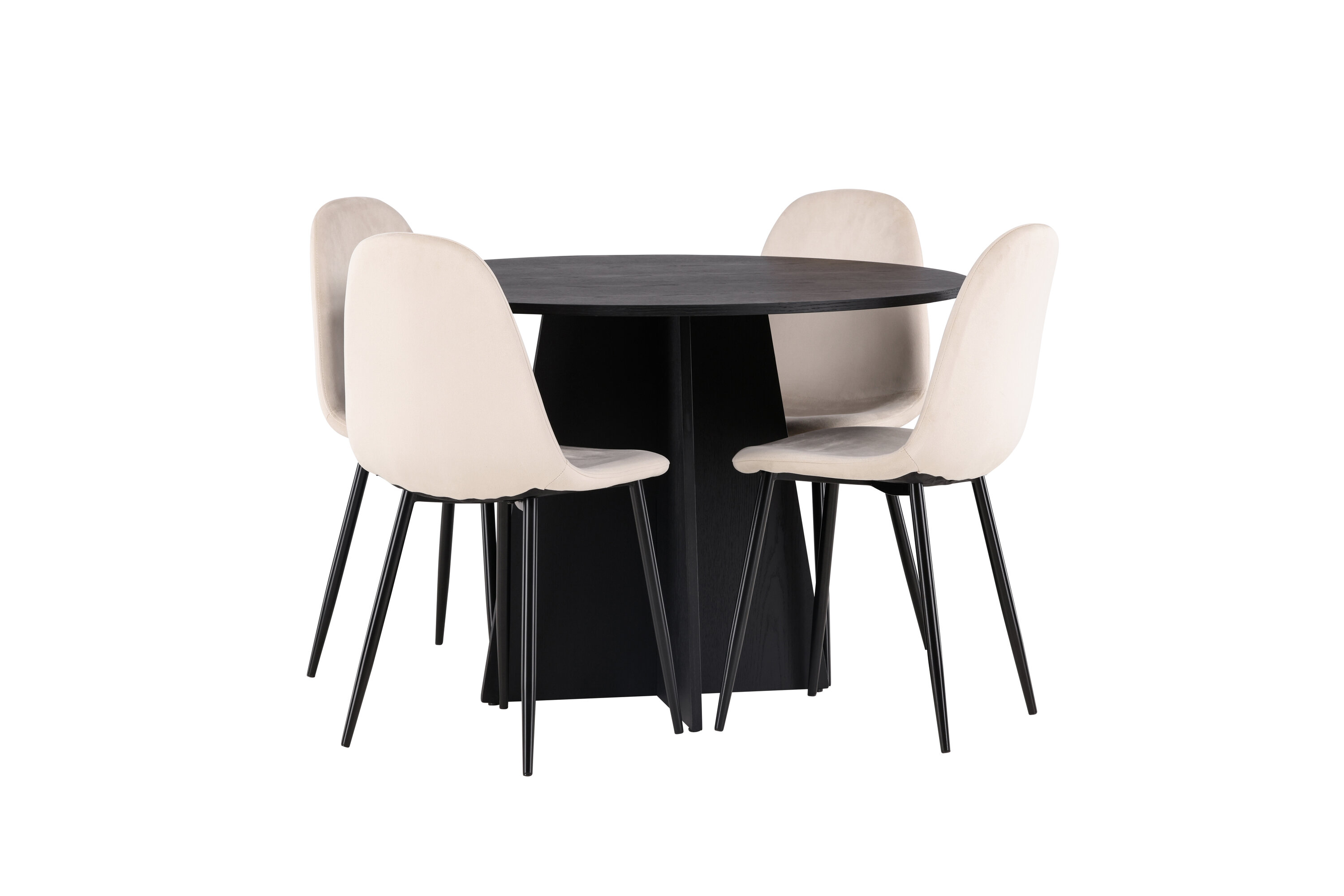 deLOHN Bootcut Round, Polar Kör alakú étkezőgarnitúra