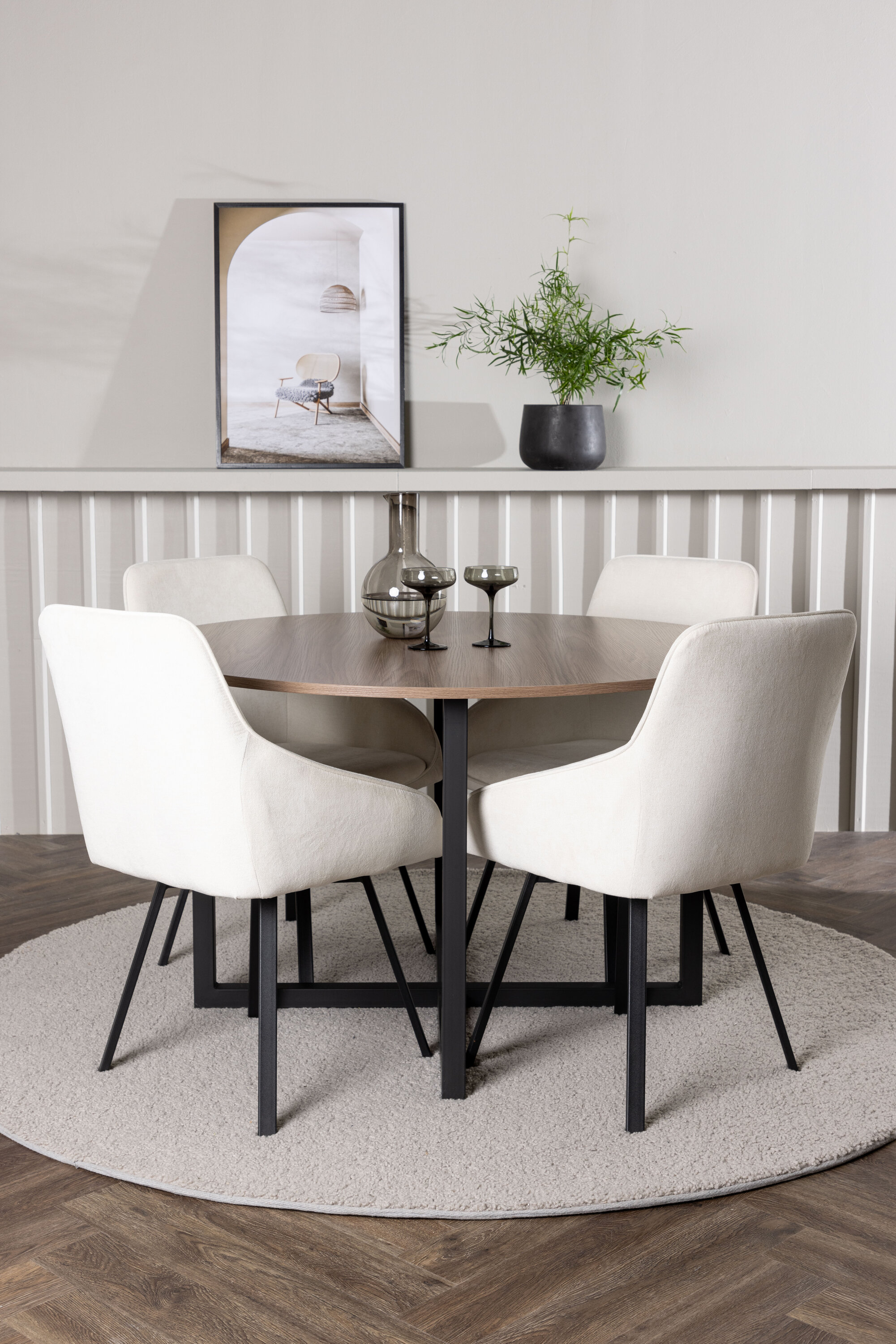 deLOHN Rosie Kör alakú étkezőgarnitúra