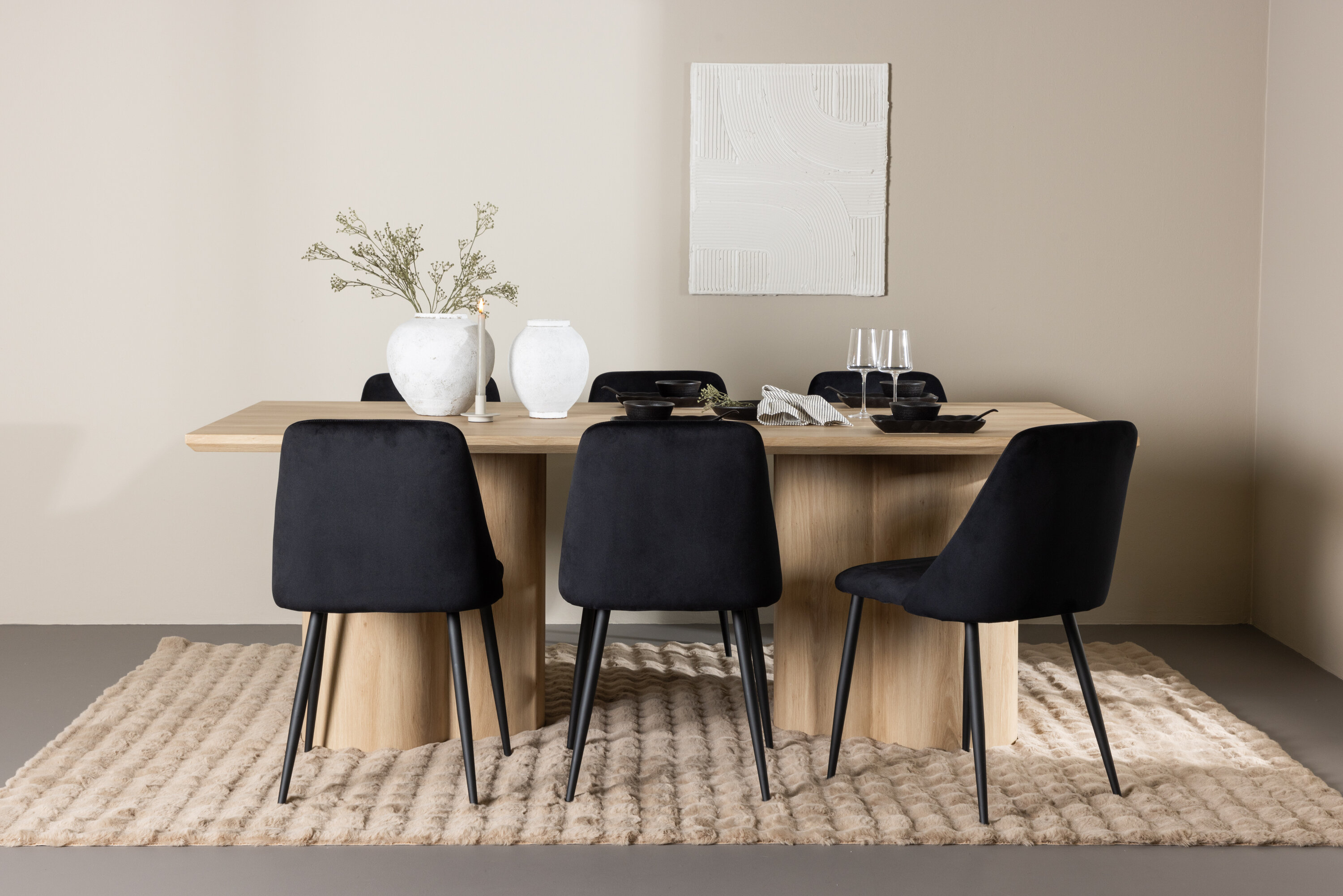 deLOHN Olivia, Night Téglalap alakú étkezőgarnitúra