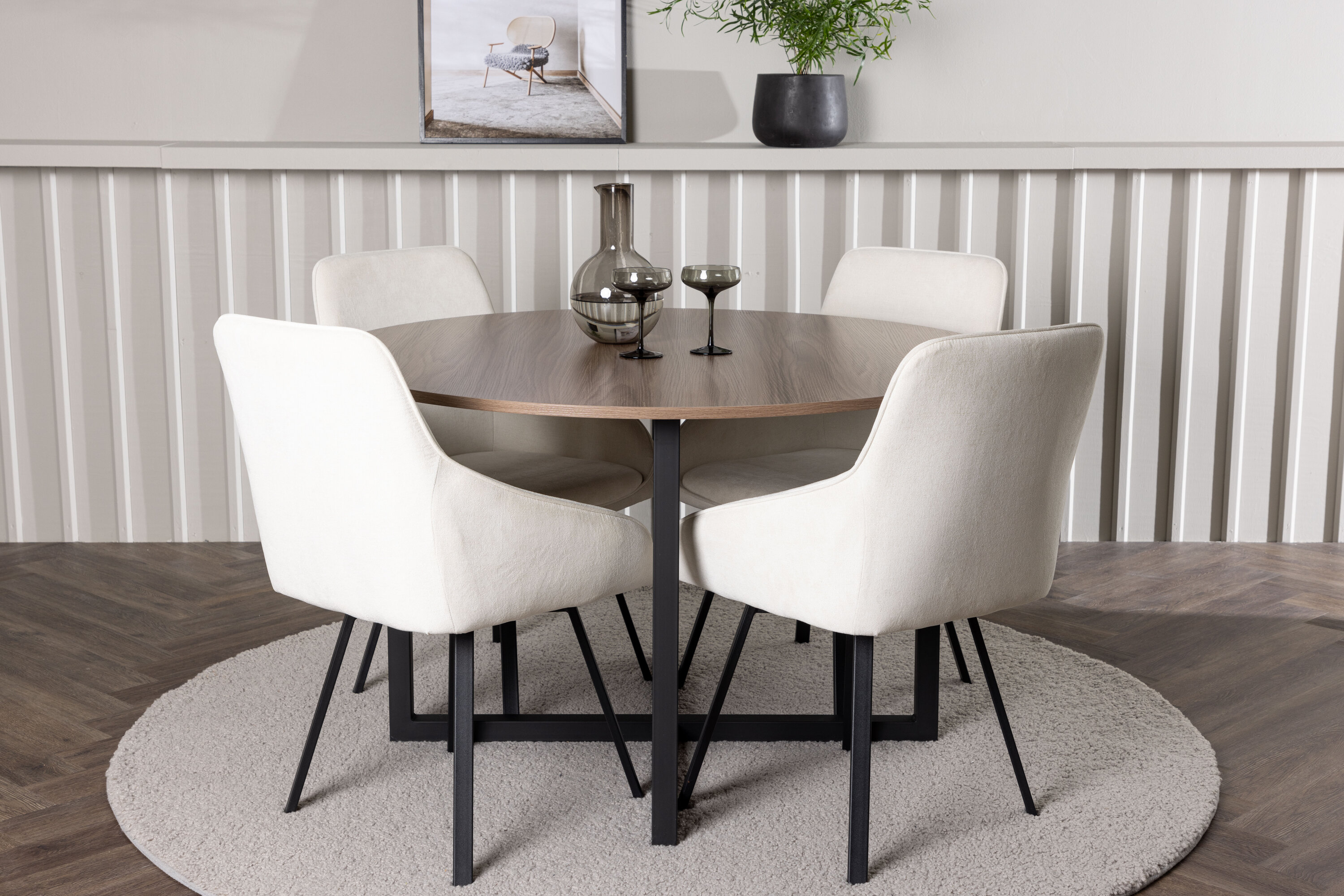 deLOHN Rosie Kör alakú étkezőgarnitúra