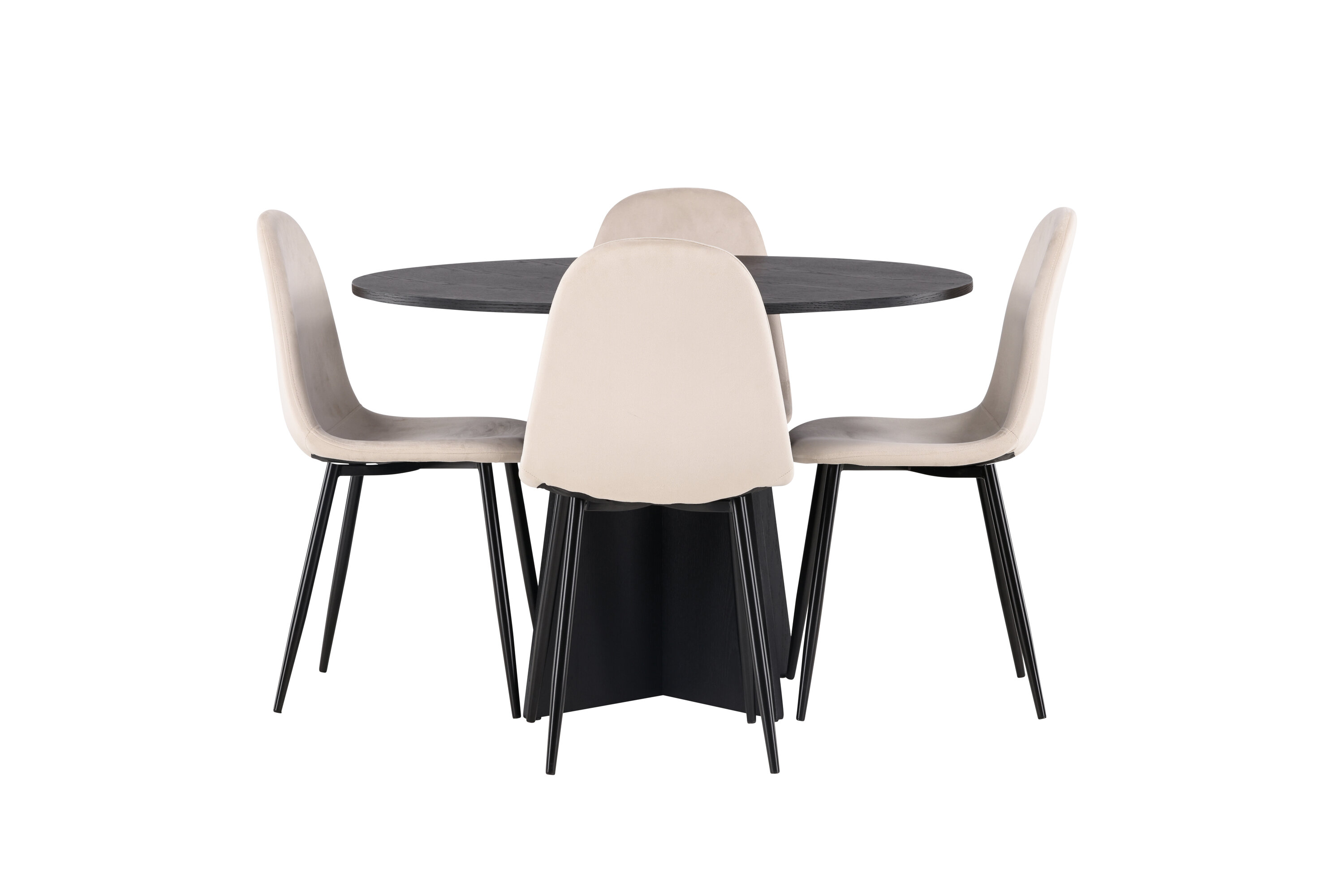 deLOHN Bootcut Round, Polar Kör alakú étkezőgarnitúra