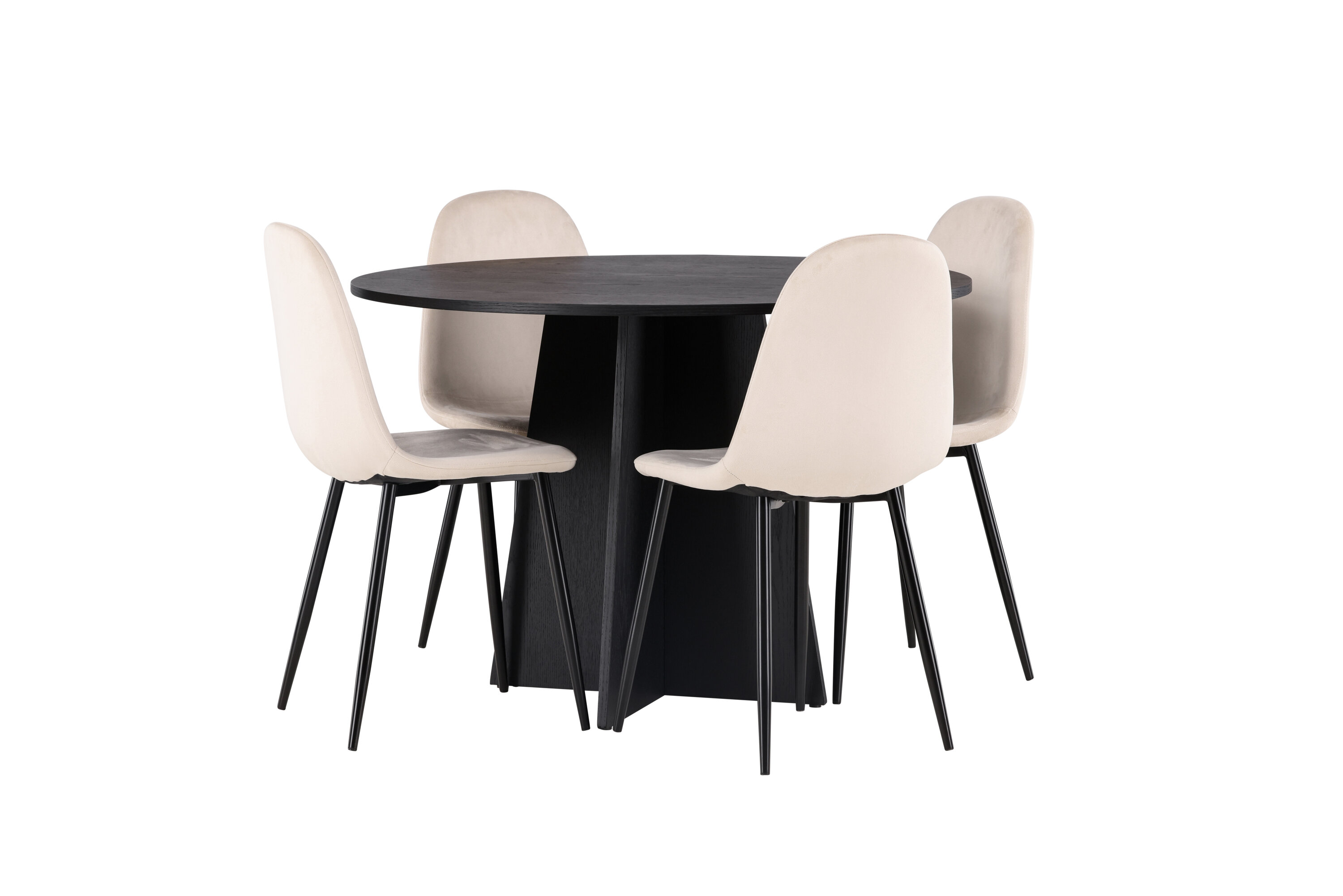 deLOHN Bootcut Round, Polar Kör alakú étkezőgarnitúra