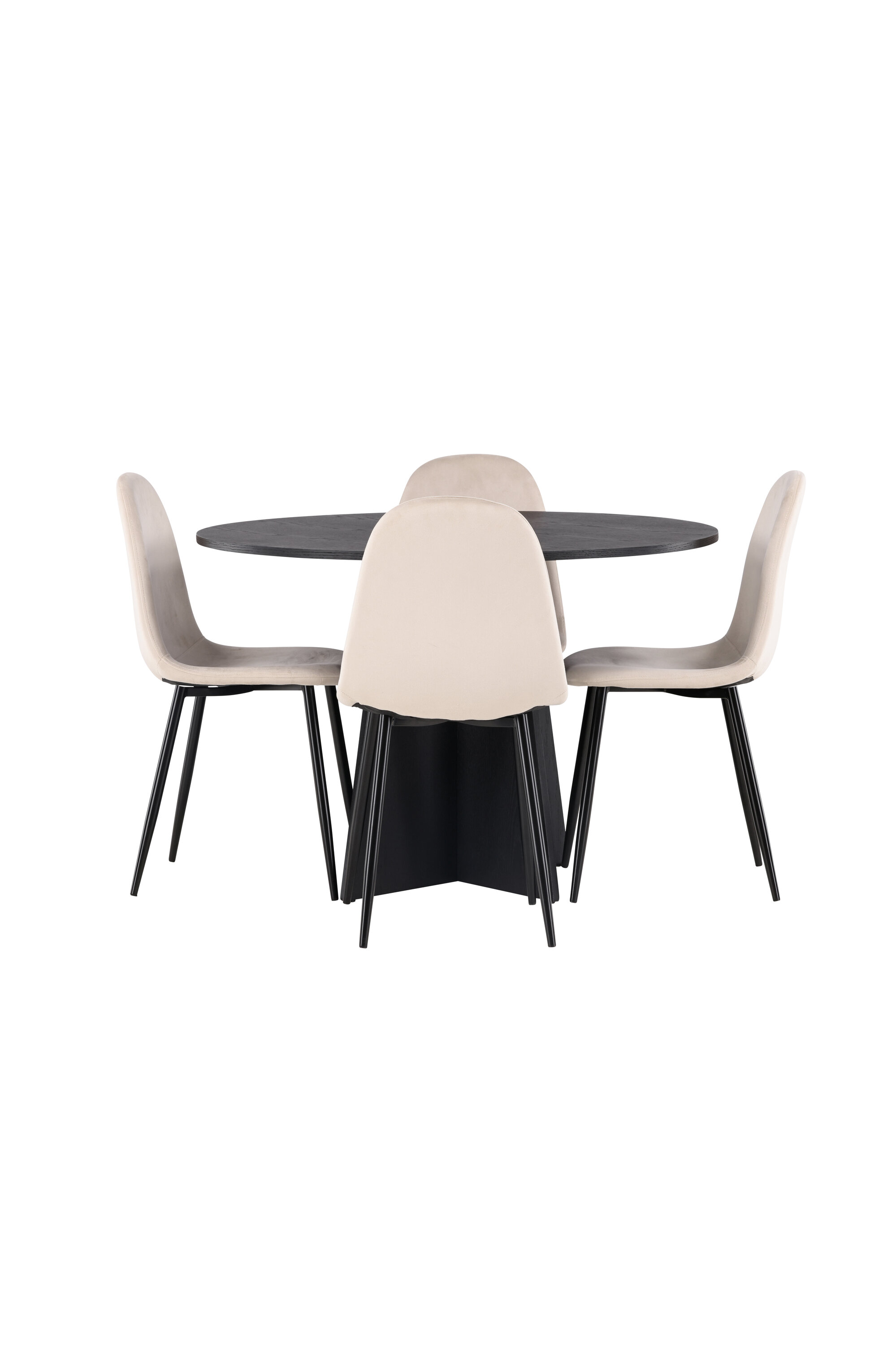 deLOHN Bootcut Round, Polar Kör alakú étkezőgarnitúra