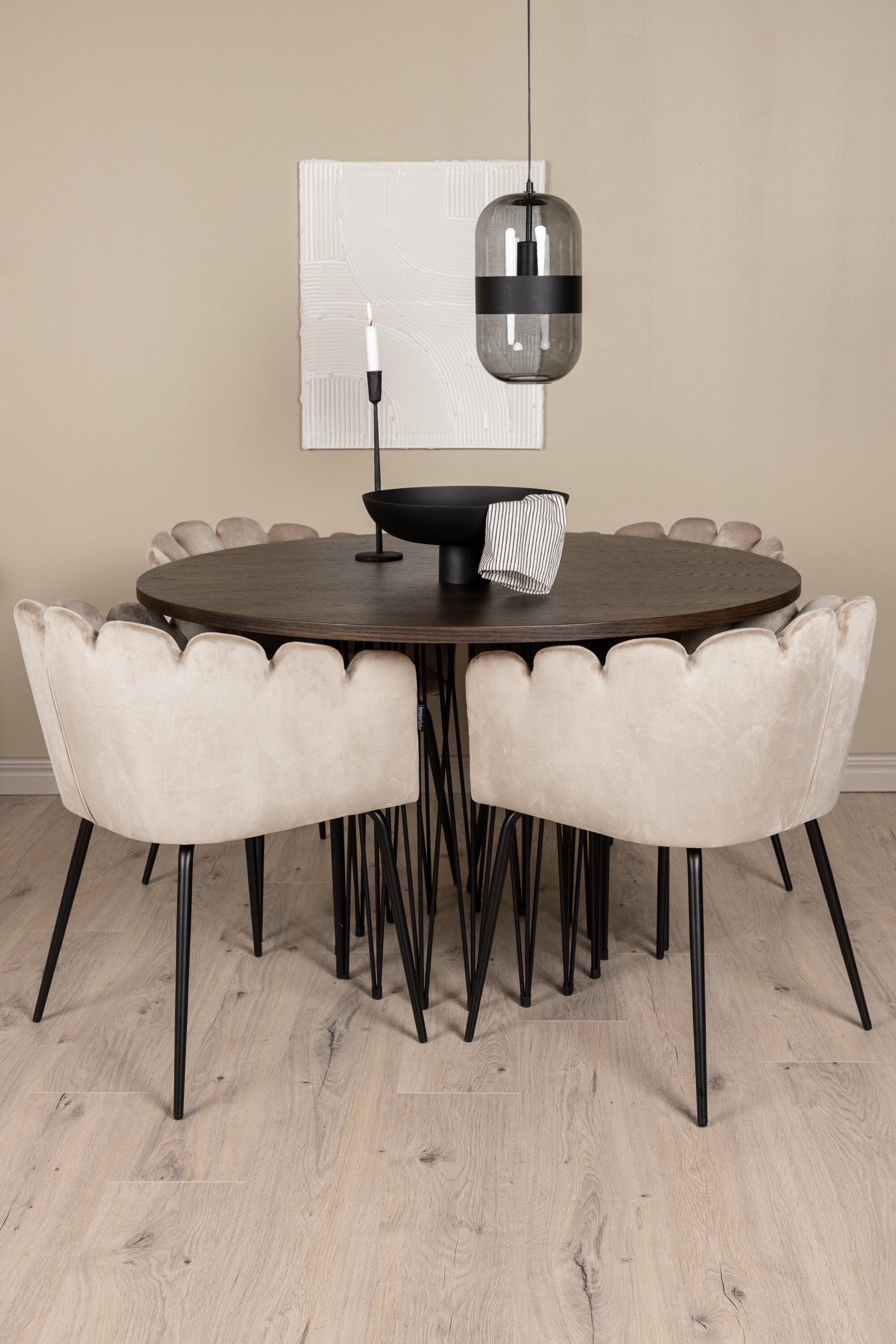 deLOHN Stone round, Limhamn Kör alakú étkezőgarnitúra