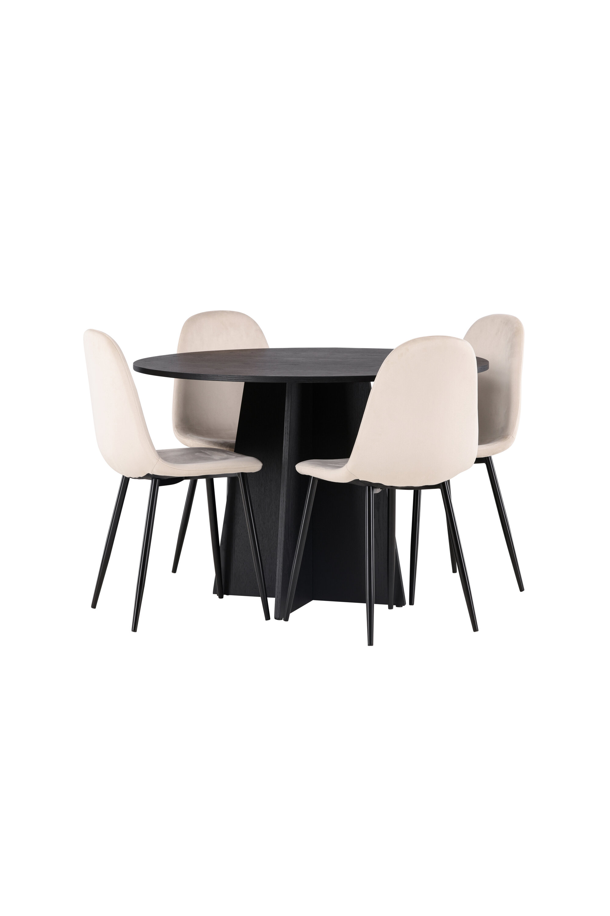 deLOHN Bootcut Round, Polar Kör alakú étkezőgarnitúra