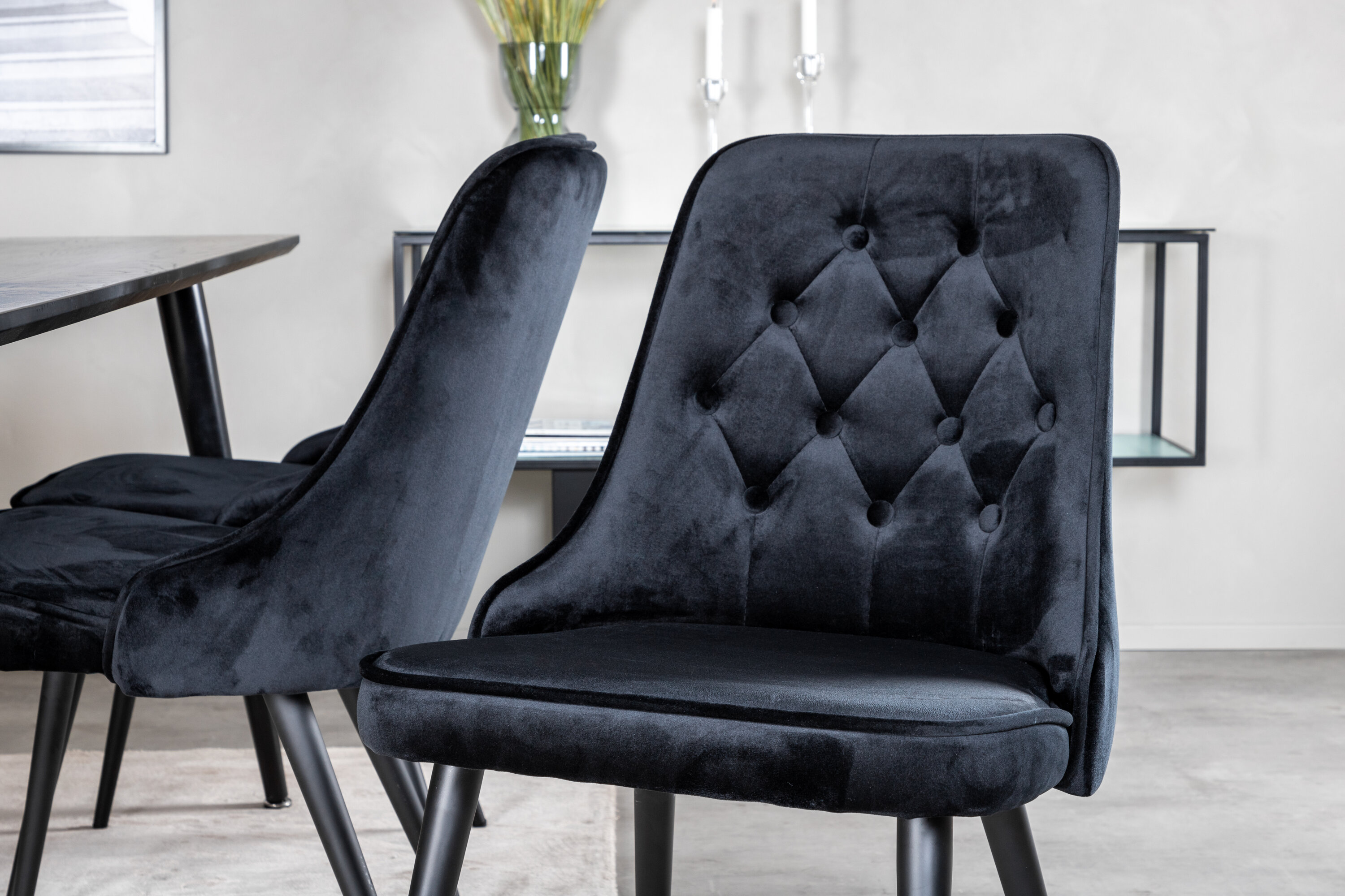 deLOHN Dipp, Velvet Deluxe Téglalap alakú étkezőgarnitúra deLOHN Dipp, Velvet Deluxe Téglalap alakú étkezőgarnitúra