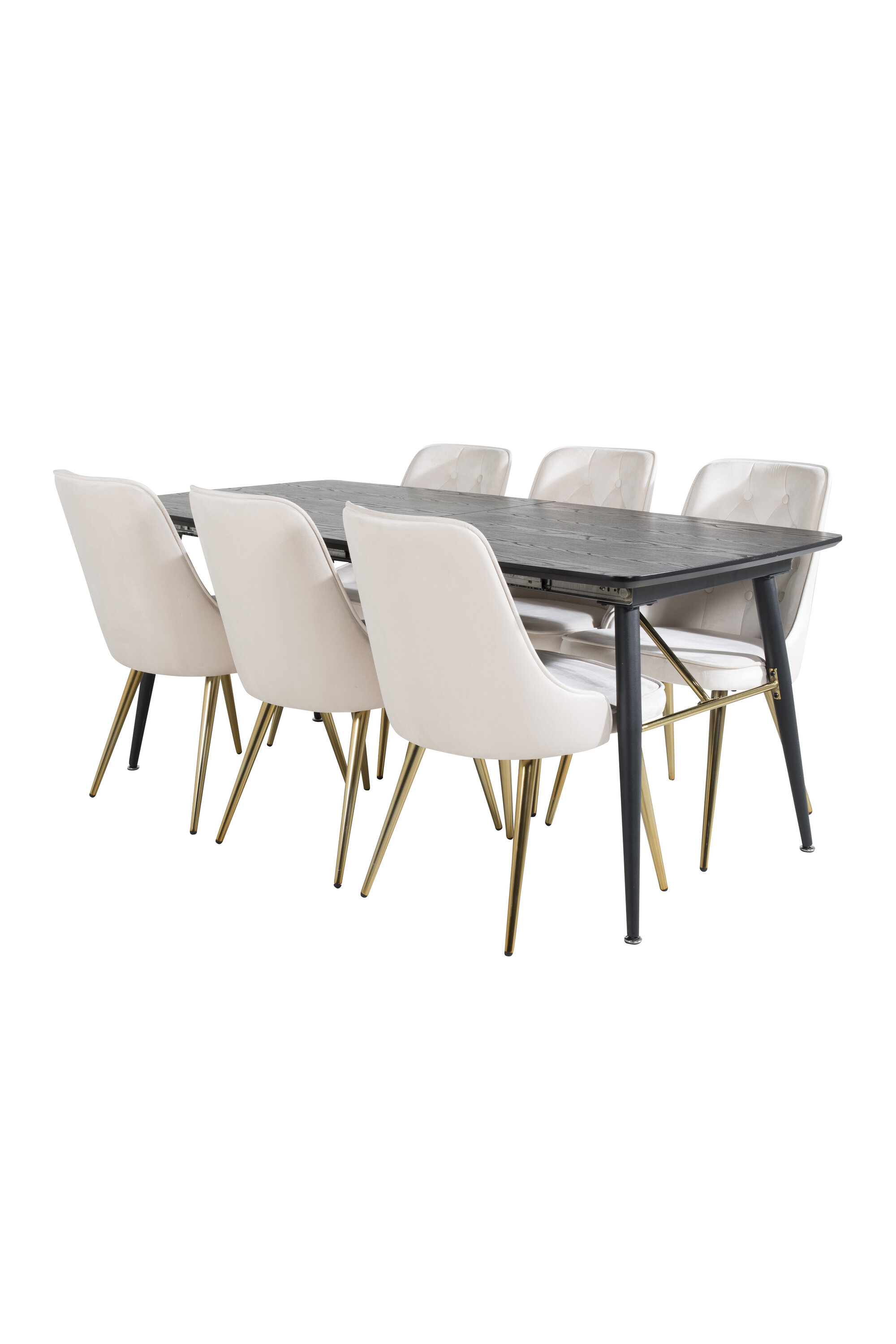 deLOHN Gold, Velvet Deluxe Téglalap alakú étkezőgarnitúra deLOHN Gold, Velvet Deluxe Téglalap alakú étkezőgarnitúra