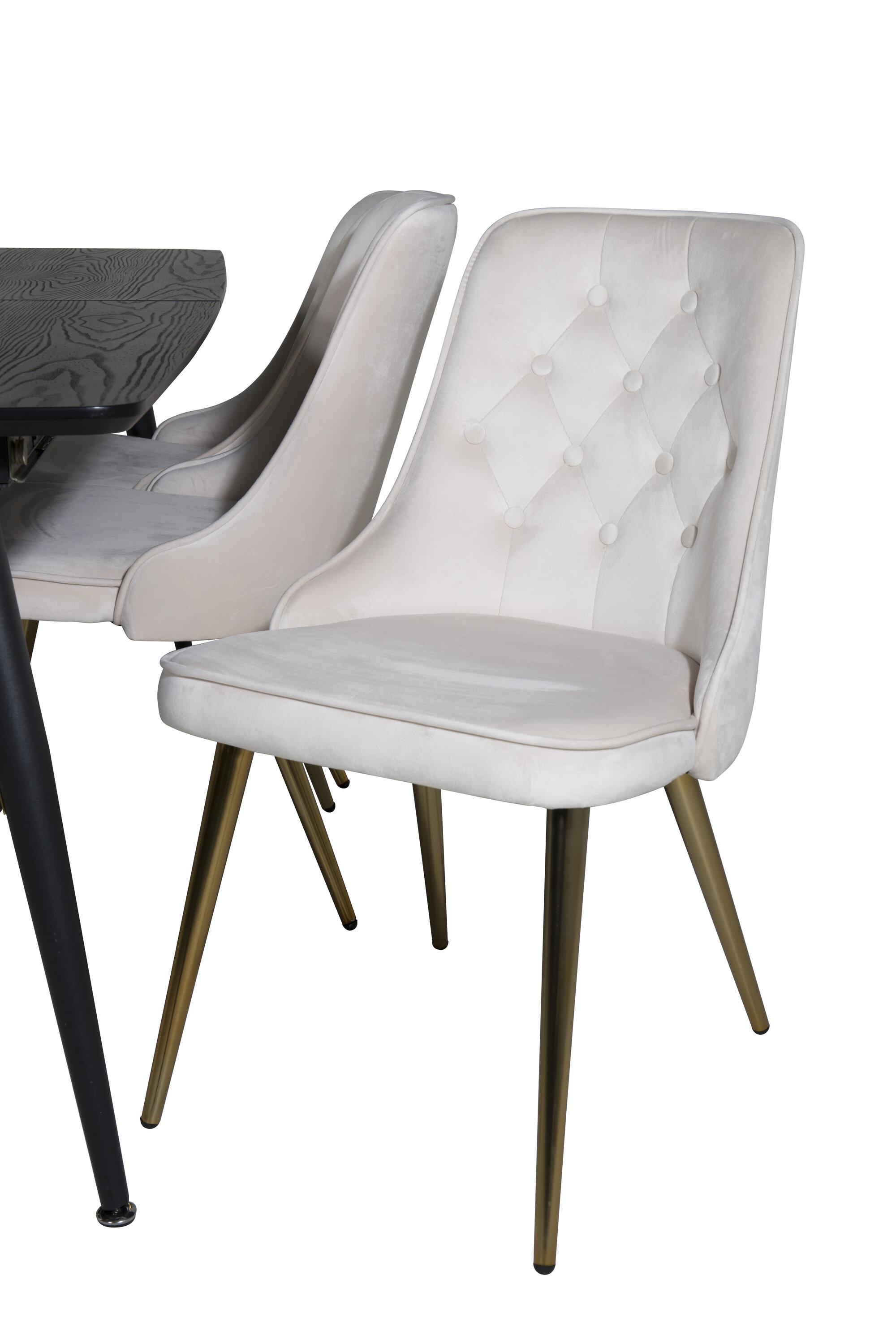 deLOHN Gold, Velvet Deluxe Téglalap alakú étkezőgarnitúra deLOHN Gold, Velvet Deluxe Téglalap alakú étkezőgarnitúra
