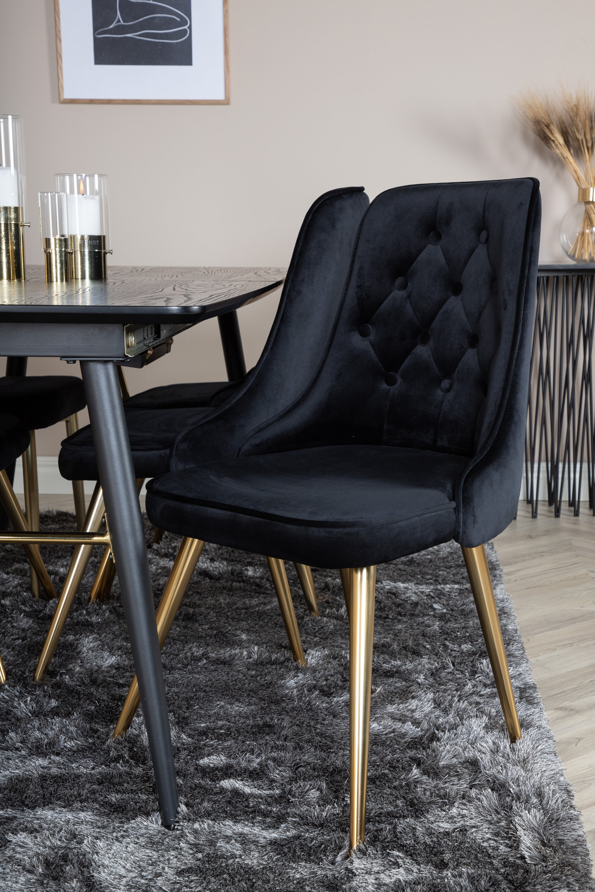 deLOHN Gold, Velvet Deluxe Téglalap alakú étkezőgarnitúra