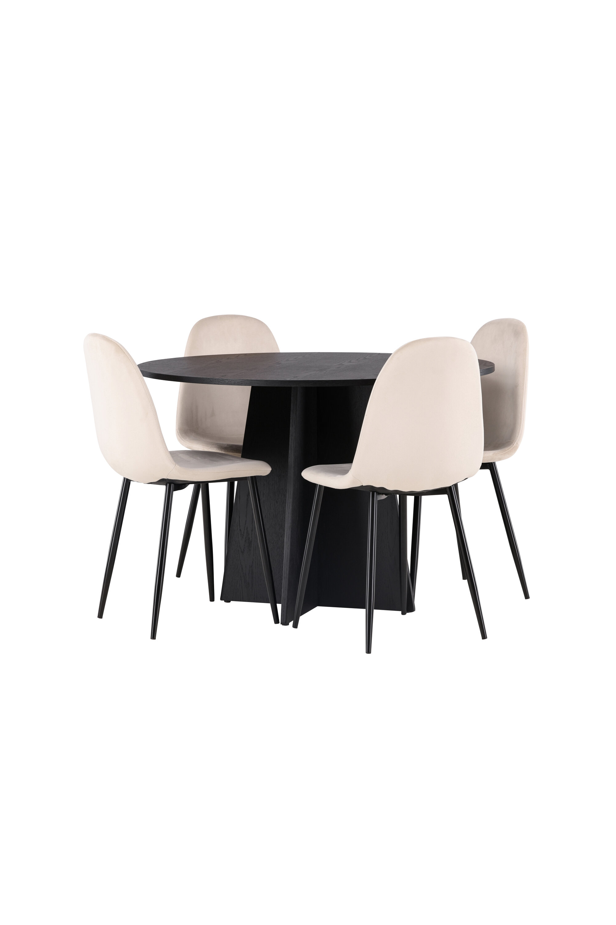 deLOHN Bootcut Round, Polar Kör alakú étkezőgarnitúra