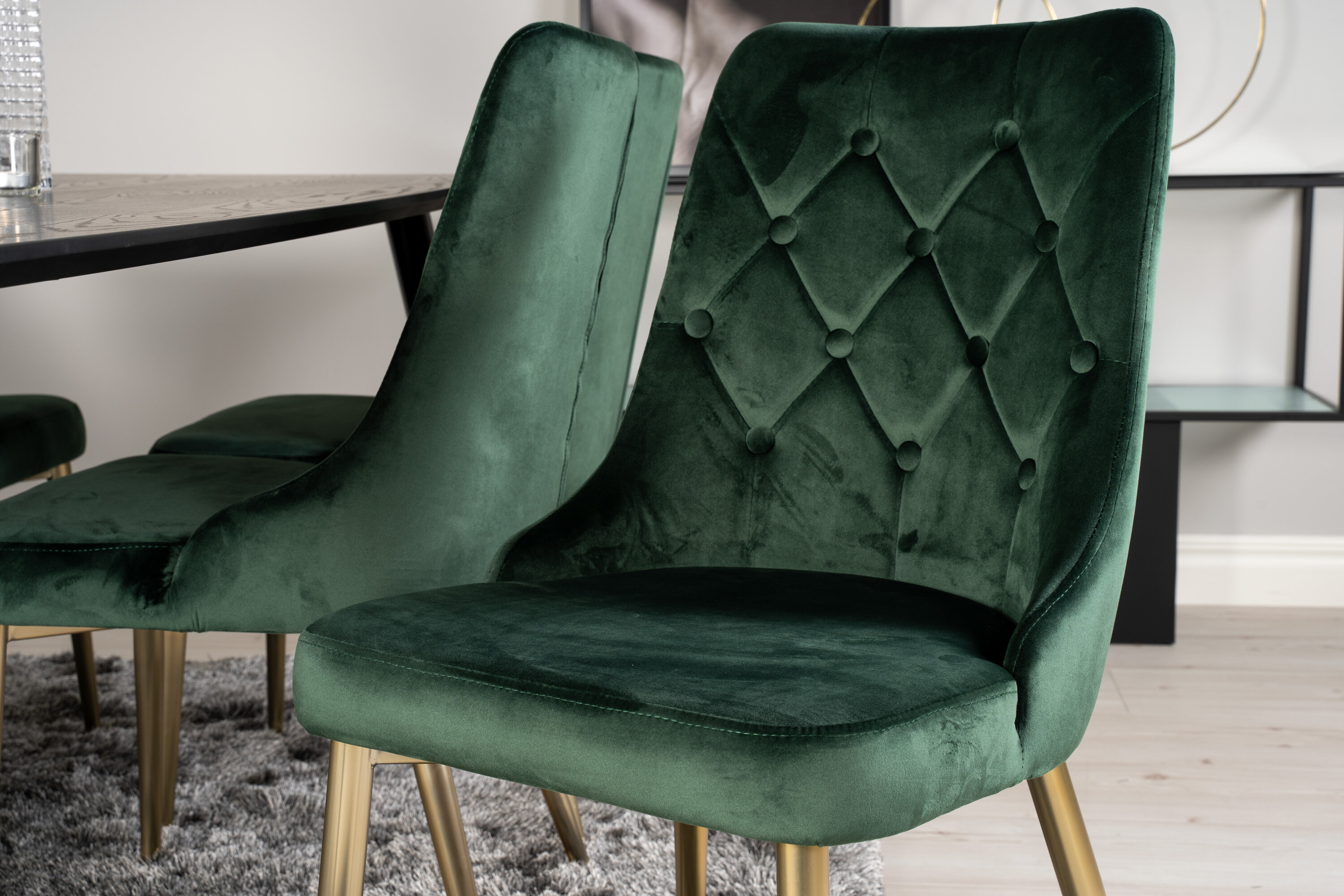 deLOHN Dipp, Velvet Deluxe Téglalap alakú étkezőgarnitúra deLOHN Dipp, Velvet Deluxe Téglalap alakú étkezőgarnitúra