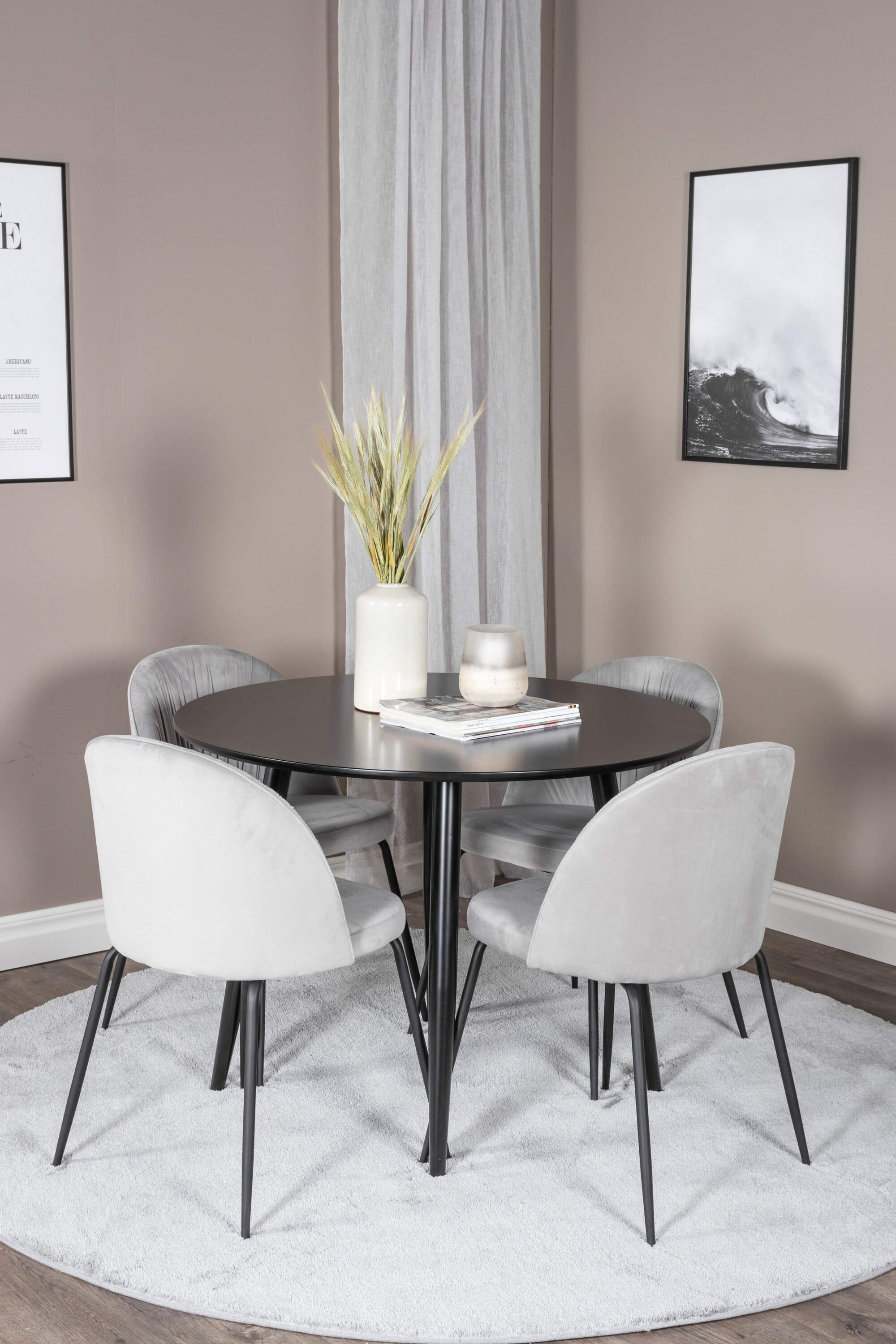 deLOHN Wrinkles, Plaza Kör alakú étkezőgarnitúra