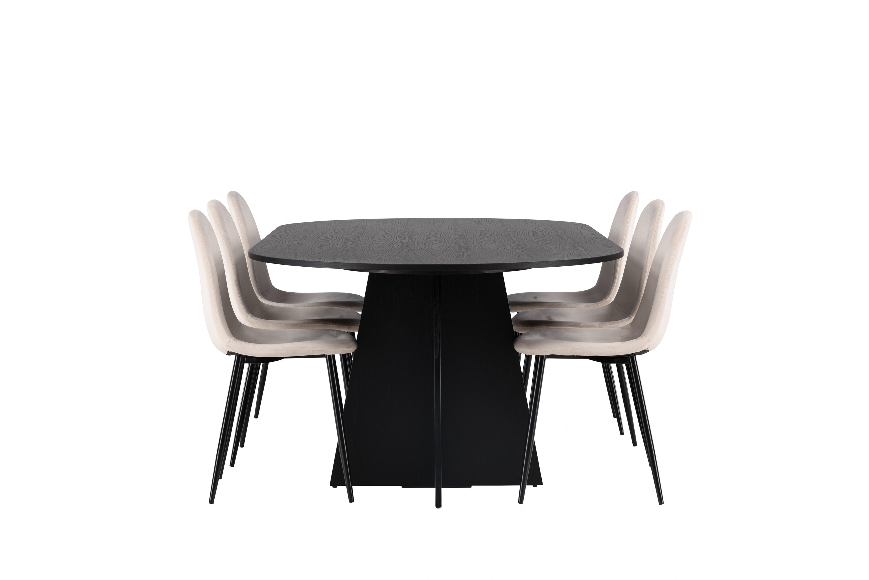 deLOHN Bootcut Oval, Polar Téglalap alakú étkezőgarnitúra