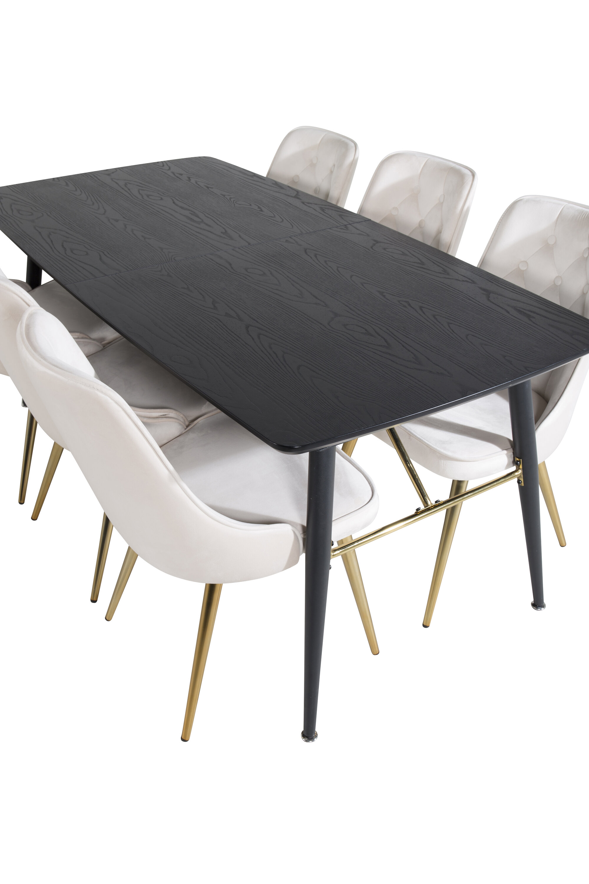 deLOHN Gold, Velvet Deluxe Téglalap alakú étkezőgarnitúra deLOHN Gold, Velvet Deluxe Téglalap alakú étkezőgarnitúra