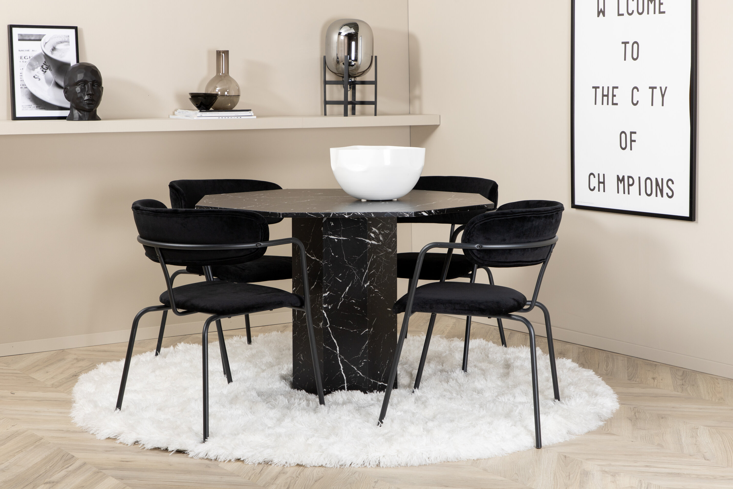 deLOHN Marbs, Arrow Kör alakú étkezőgarnitúra