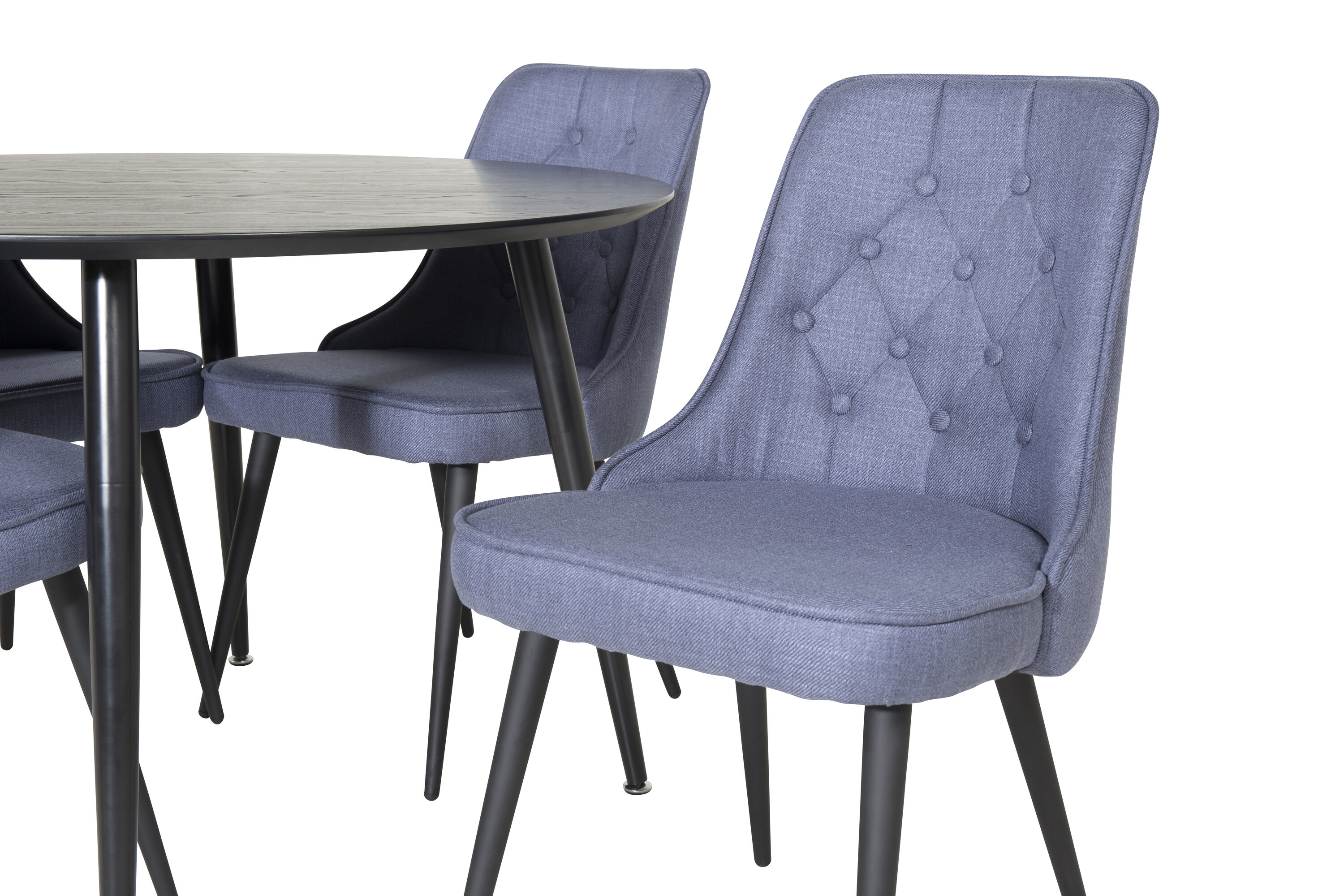 deLOHN Dipp, Velvet Deluxe Kör alakú étkezőgarnitúra deLOHN Dipp, Velvet Deluxe Kör alakú étkezőgarnitúra