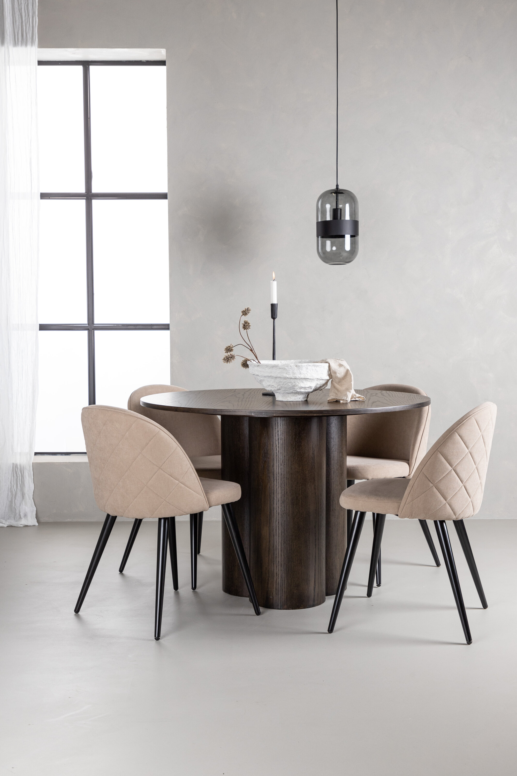 deLOHN Olivia, Velvet Kör alakú étkezőgarnitúra