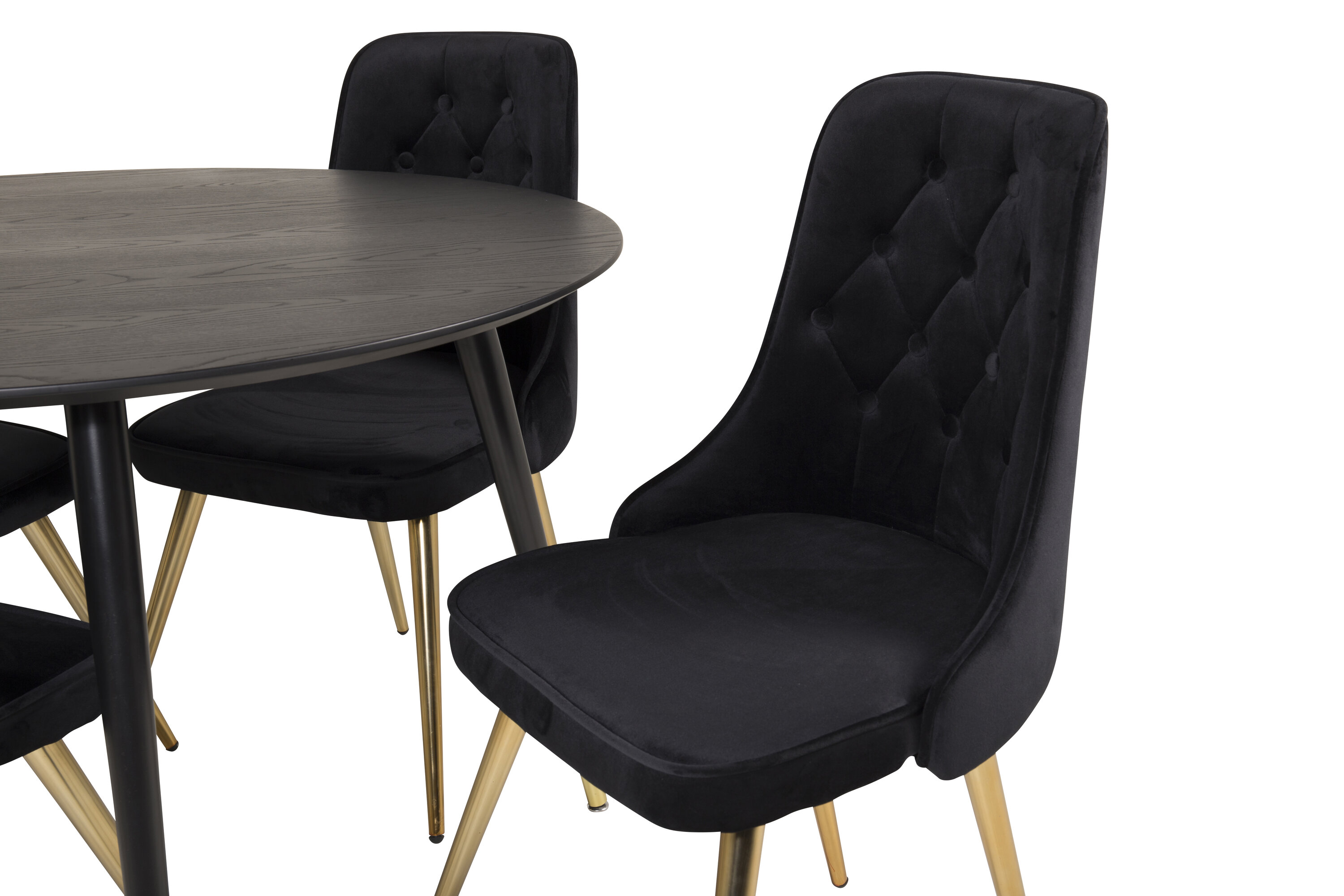 deLOHN Dipp, Velvet Deluxe Kör alakú étkezőgarnitúra deLOHN Dipp, Velvet Deluxe Kör alakú étkezőgarnitúra