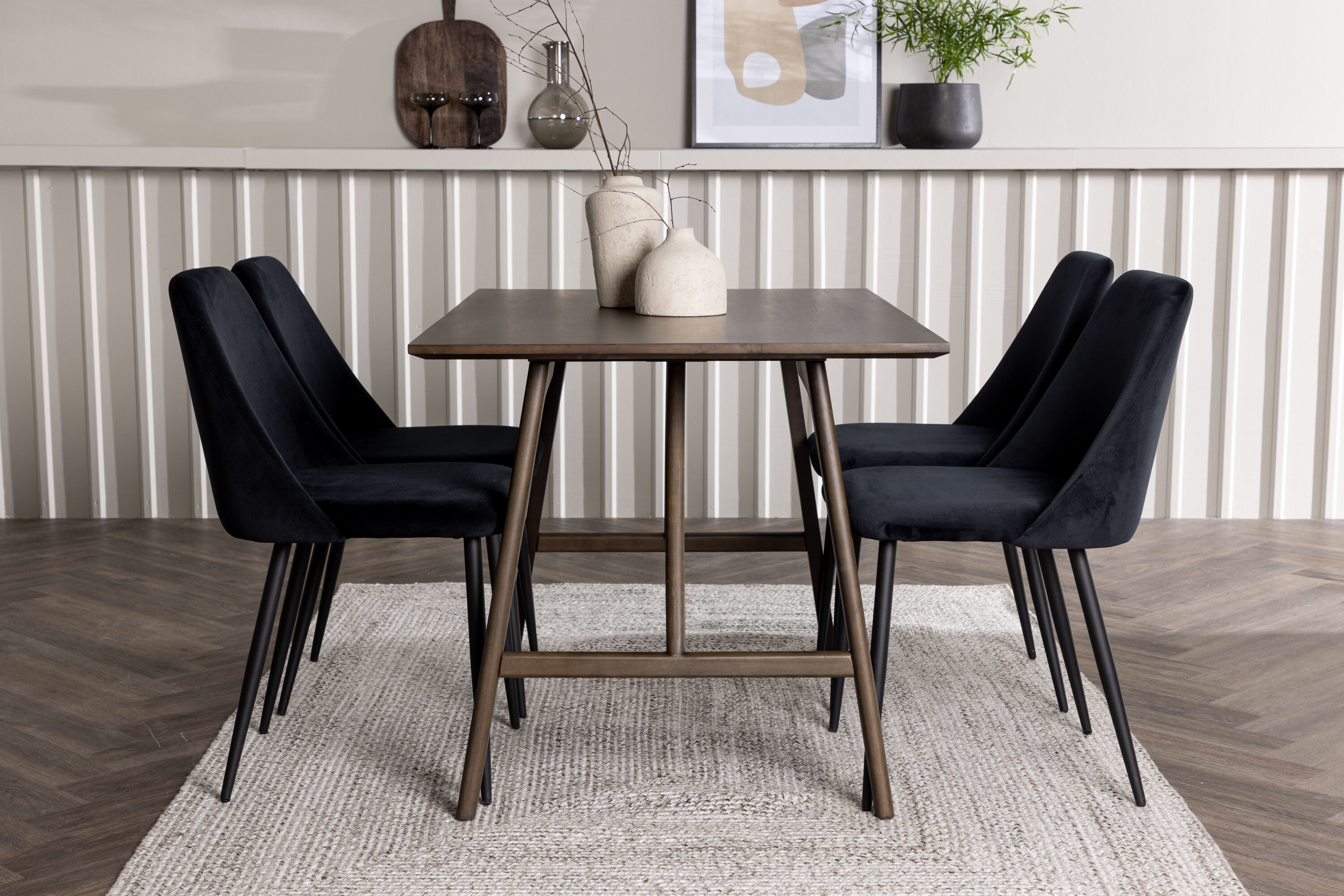 deLOHN Night Téglalap alakú étkezőgarnitúra