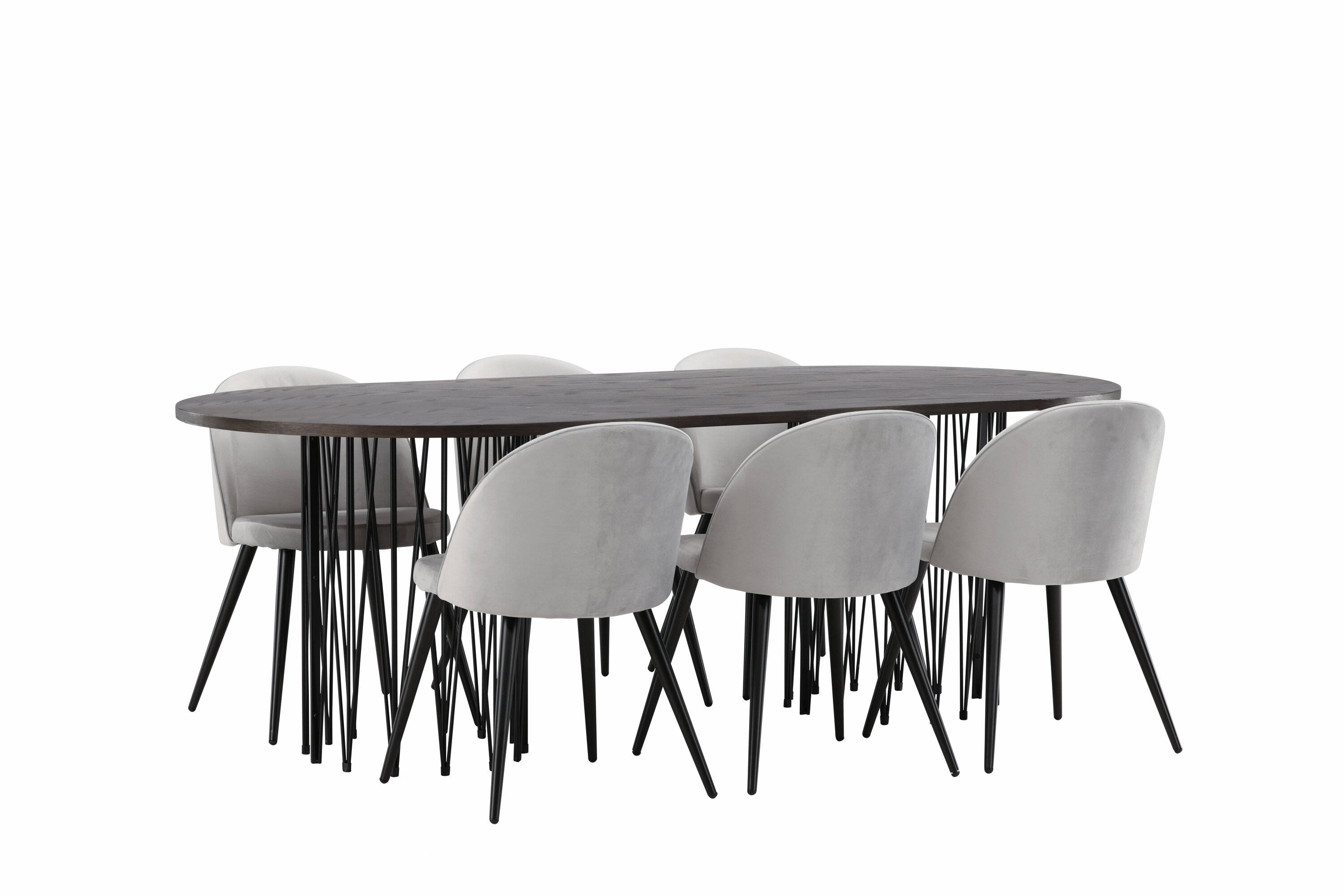 deLOHN Stone oval, Velvet Téglalap alakú étkezőgarnitúra