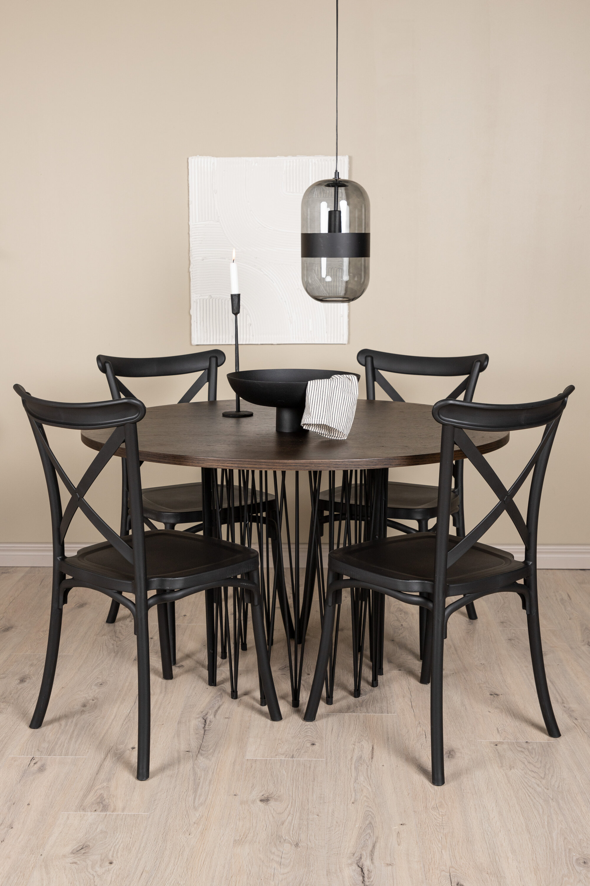 deLOHN Stone round, Crosett Kör alakú étkezőgarnitúra