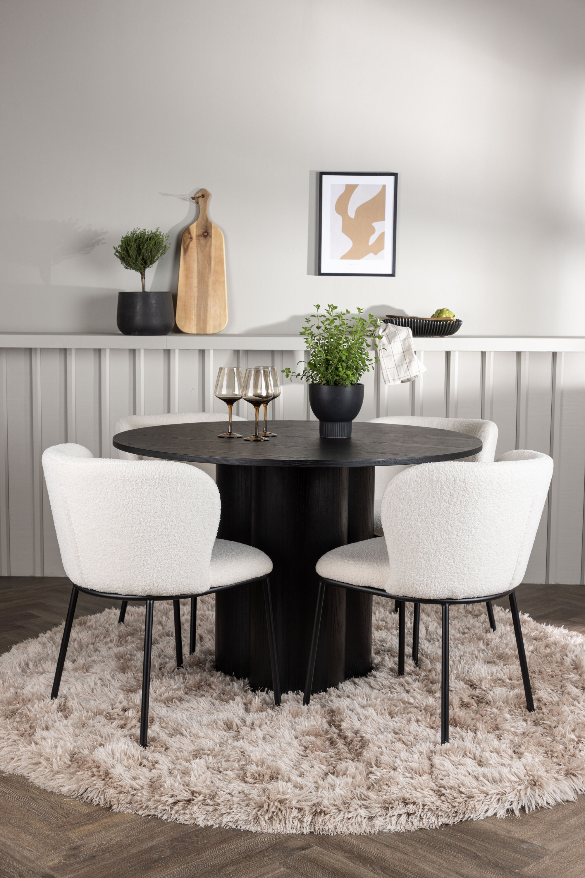 deLOHN Edina Kör alakú étkezőgarnitúra