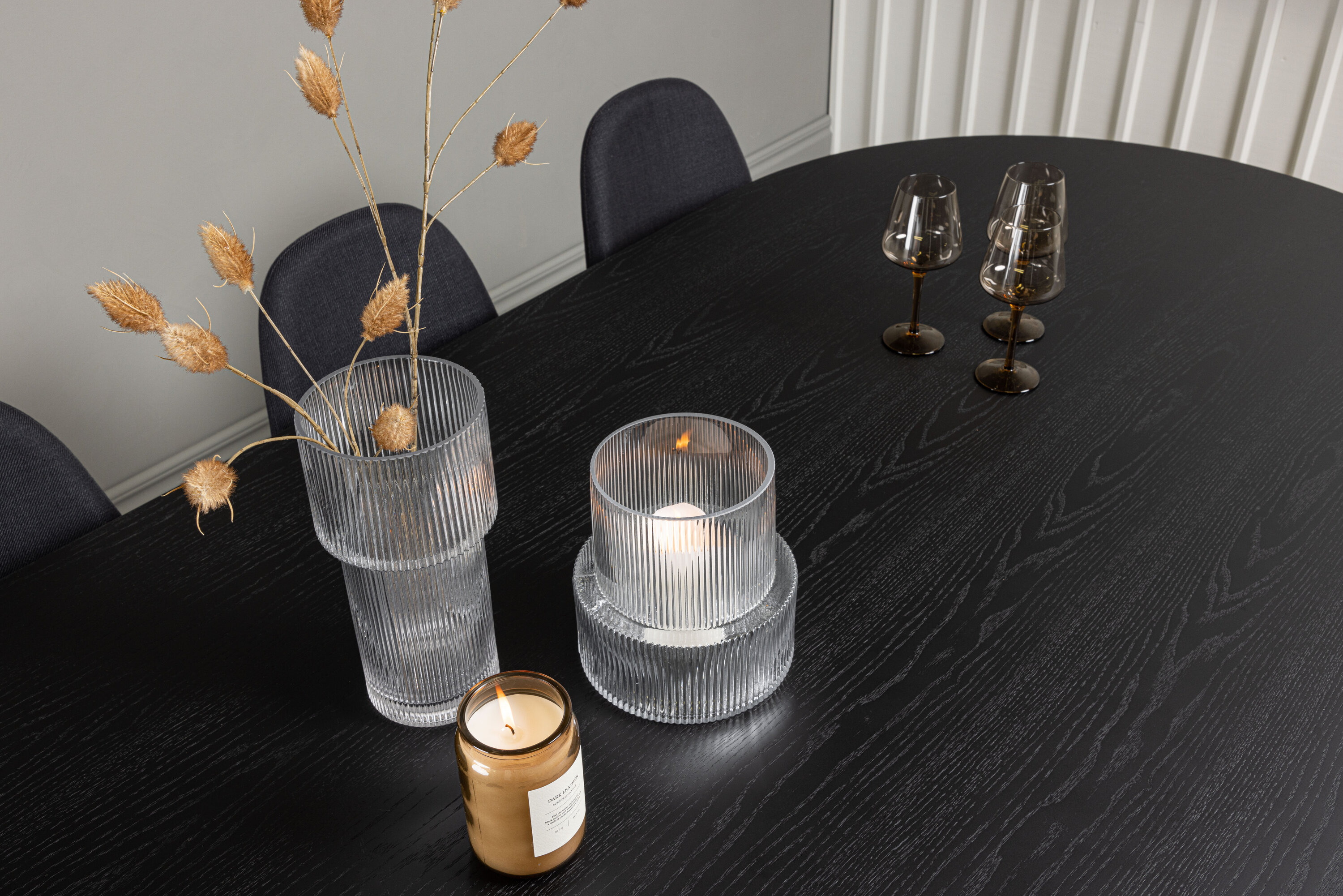 deLOHN Bootcut Oval, Polar Téglalap alakú étkezőgarnitúra