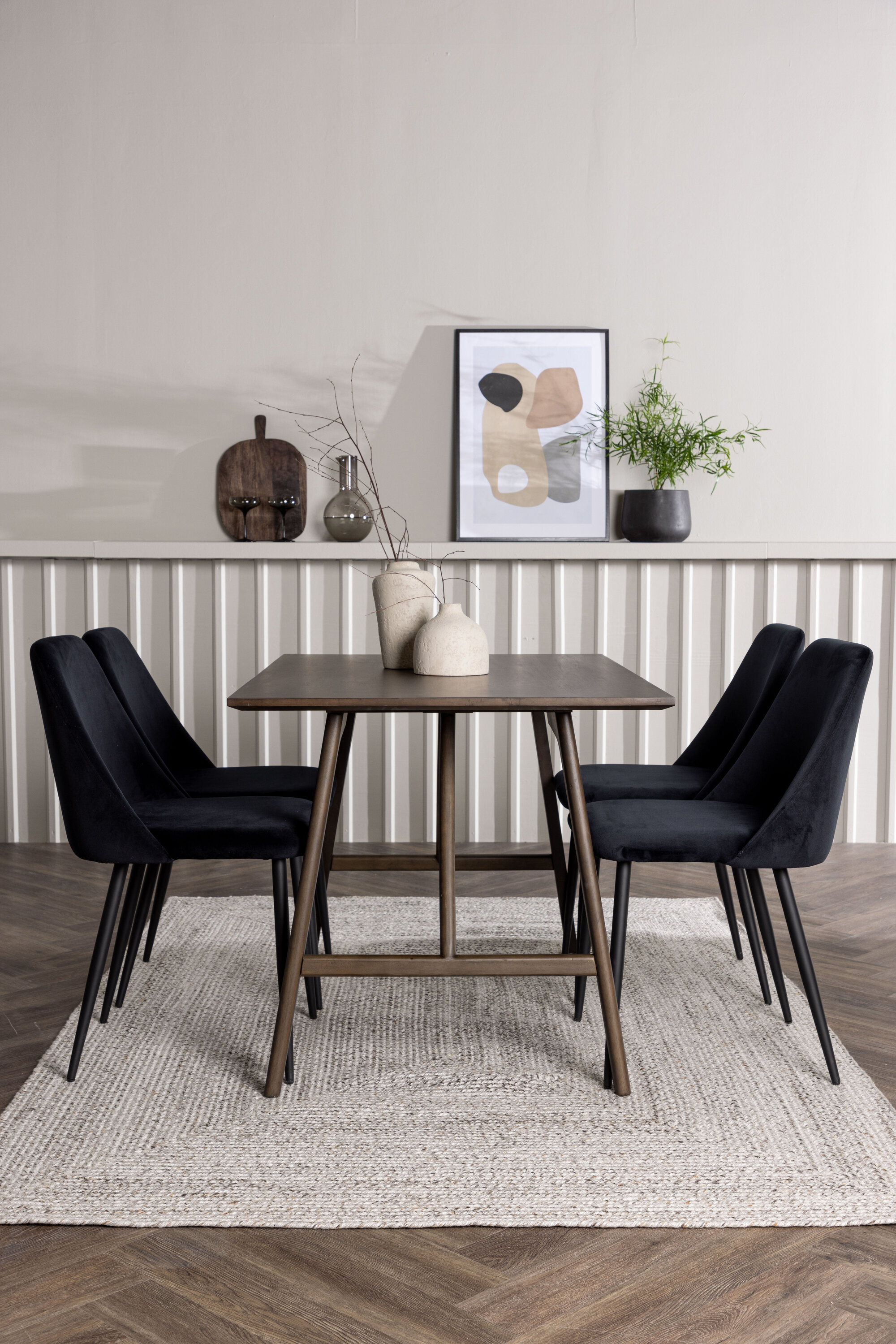 deLOHN Night Téglalap alakú étkezőgarnitúra