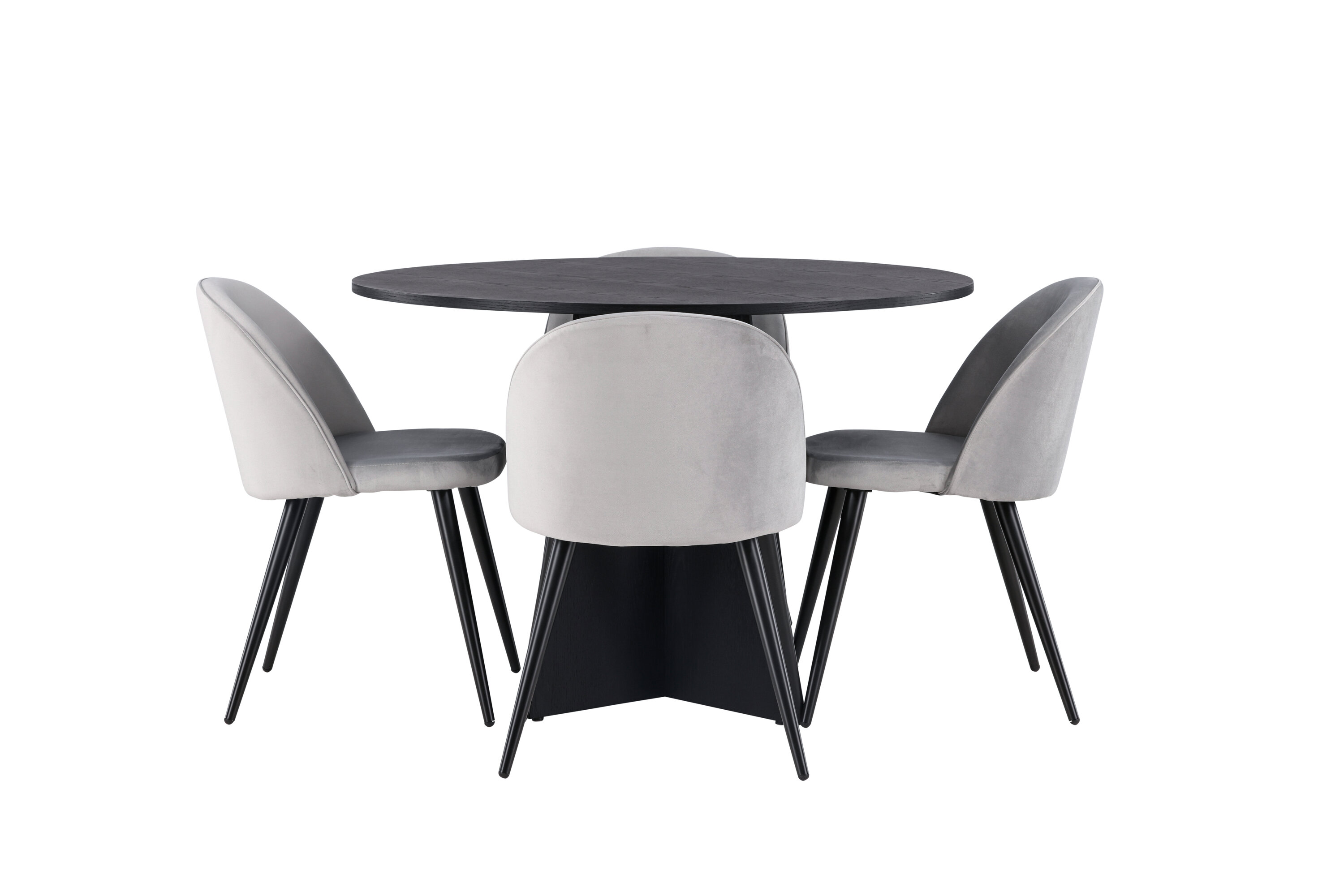 deLOHN Bootcut Round, Velvet Kör alakú étkezőgarnitúra