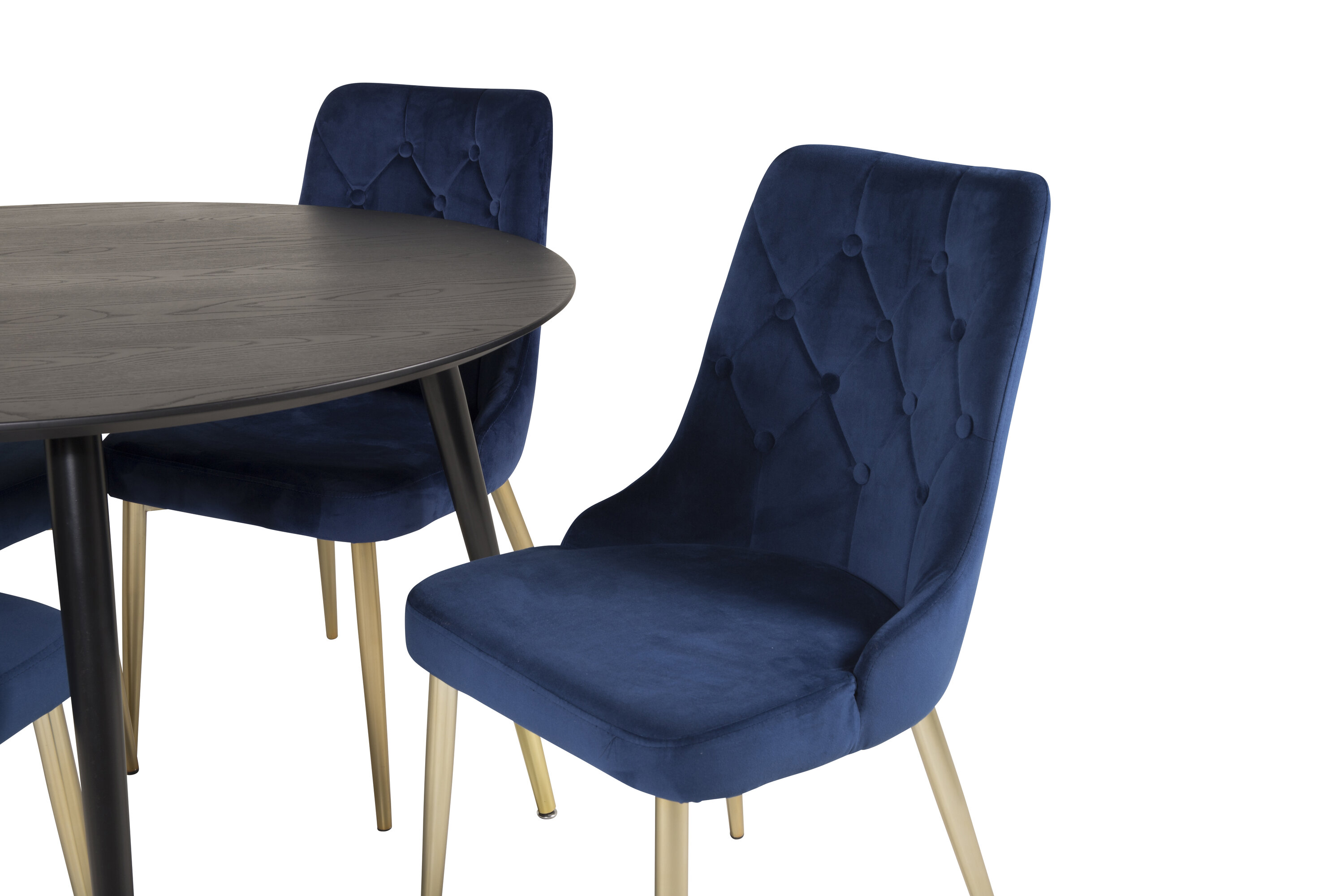 deLOHN Dipp, Velvet Deluxe Kör alakú étkezőgarnitúra deLOHN Dipp, Velvet Deluxe Kör alakú étkezőgarnitúra