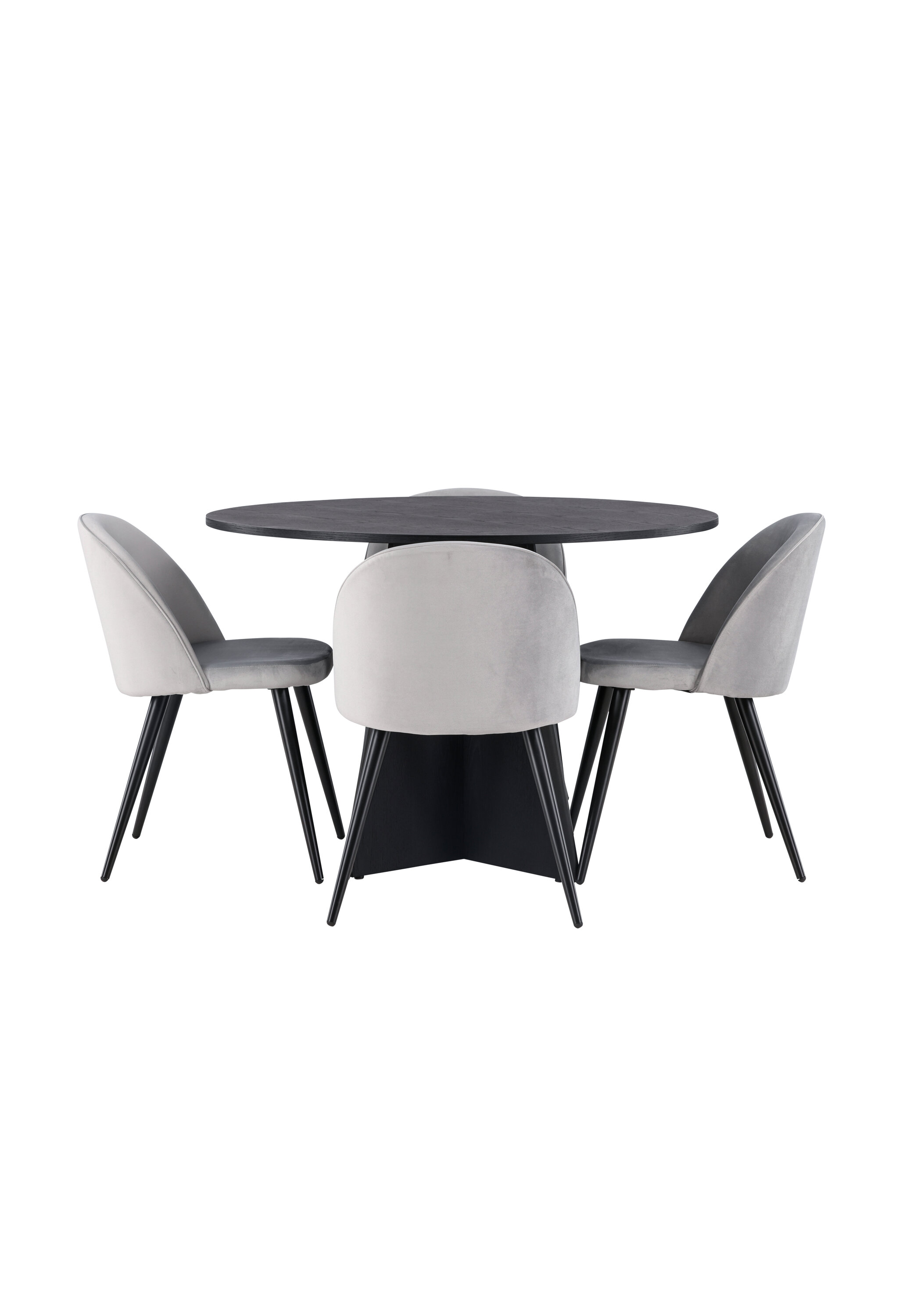 deLOHN Bootcut Round, Velvet Kör alakú étkezőgarnitúra