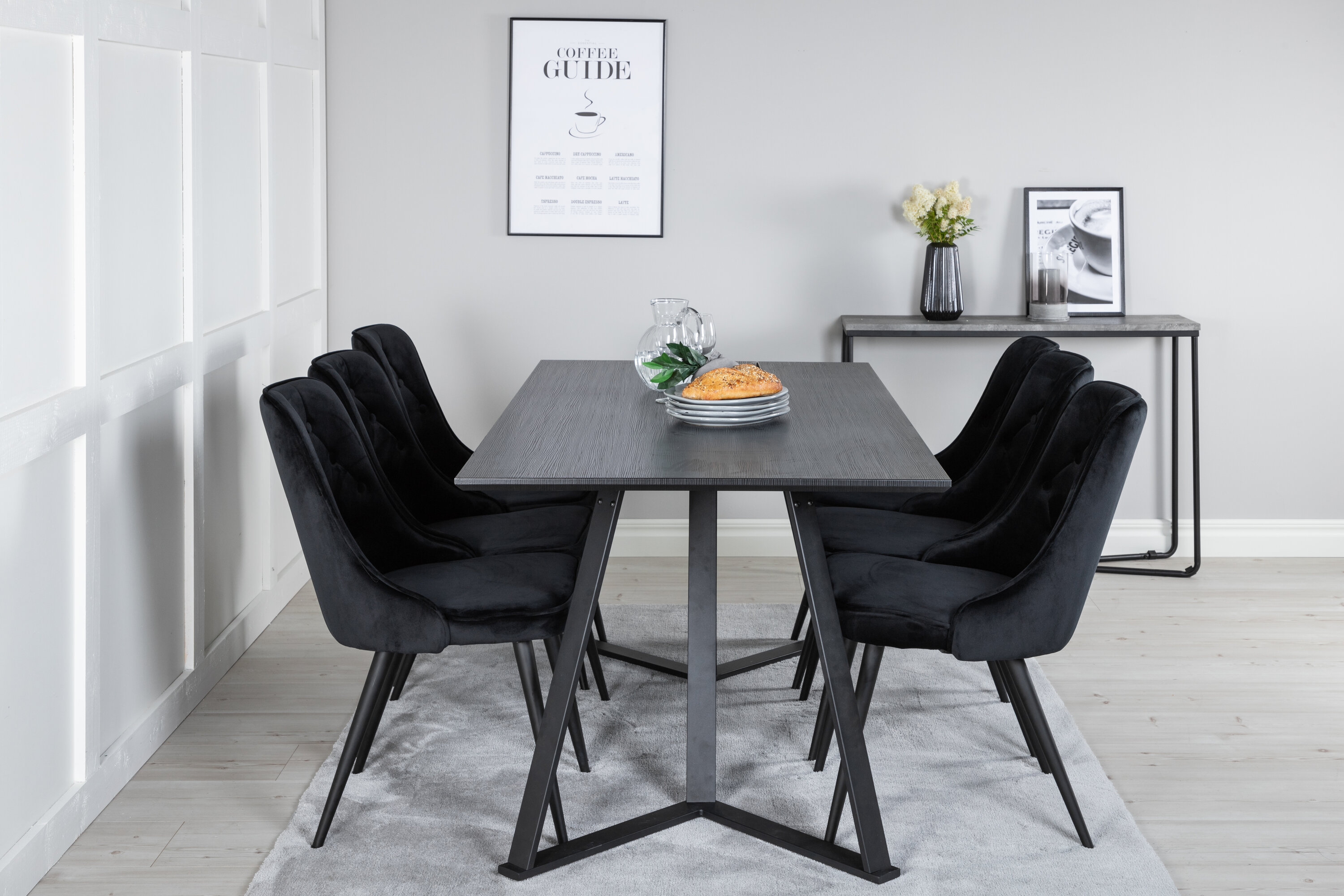 deLOHN Marina, Velvet Deluxe Téglalap alakú étkezőgarnitúra