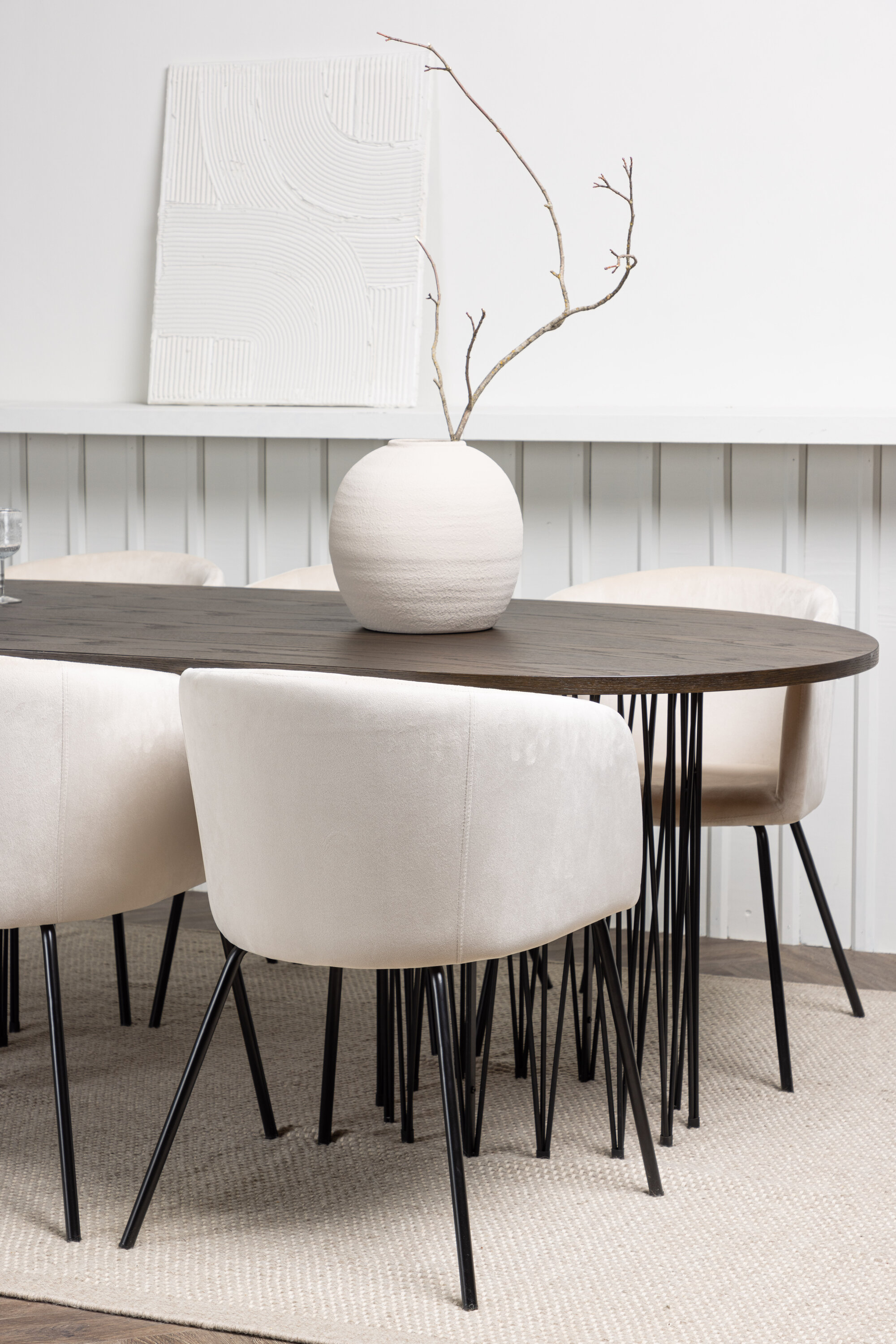 deLOHN Stone oval, Berit Téglalap alakú étkezőgarnitúra